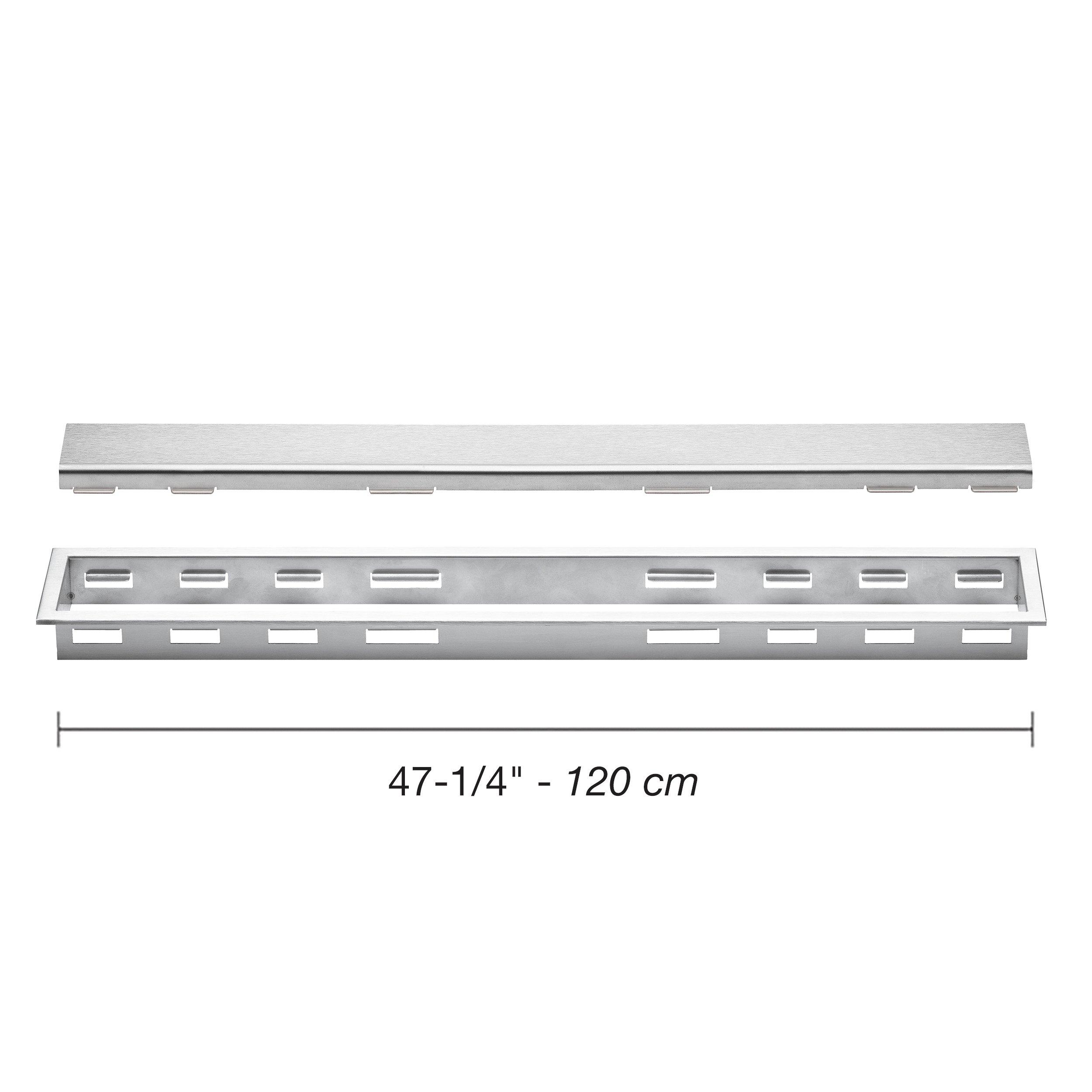 Schluter Kerdi-Line 1 1/8in. Frame 48in. Closed Grate