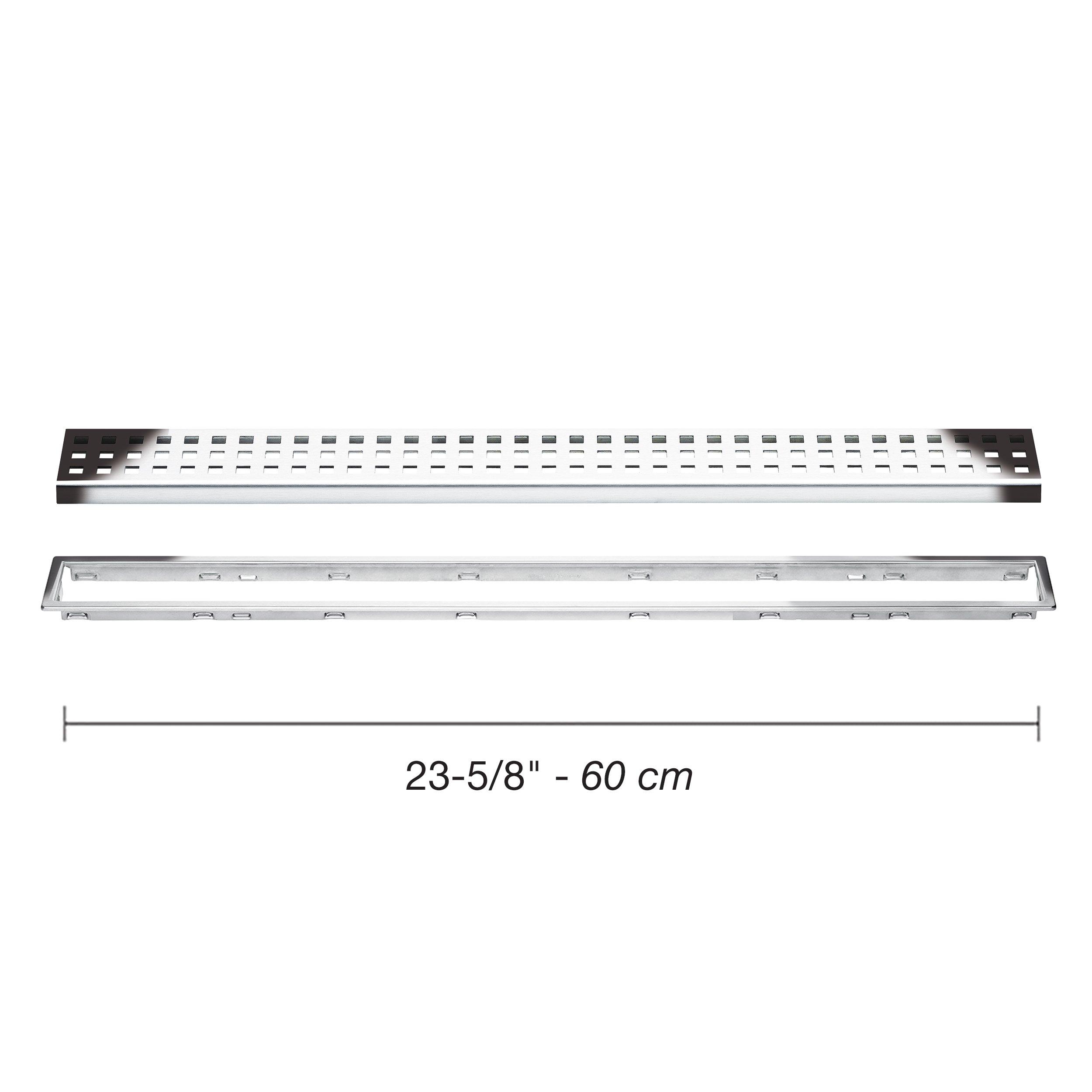 Schluter Kerdi-Line 3/4in. Frame 24in. Perforated Grate Chrome