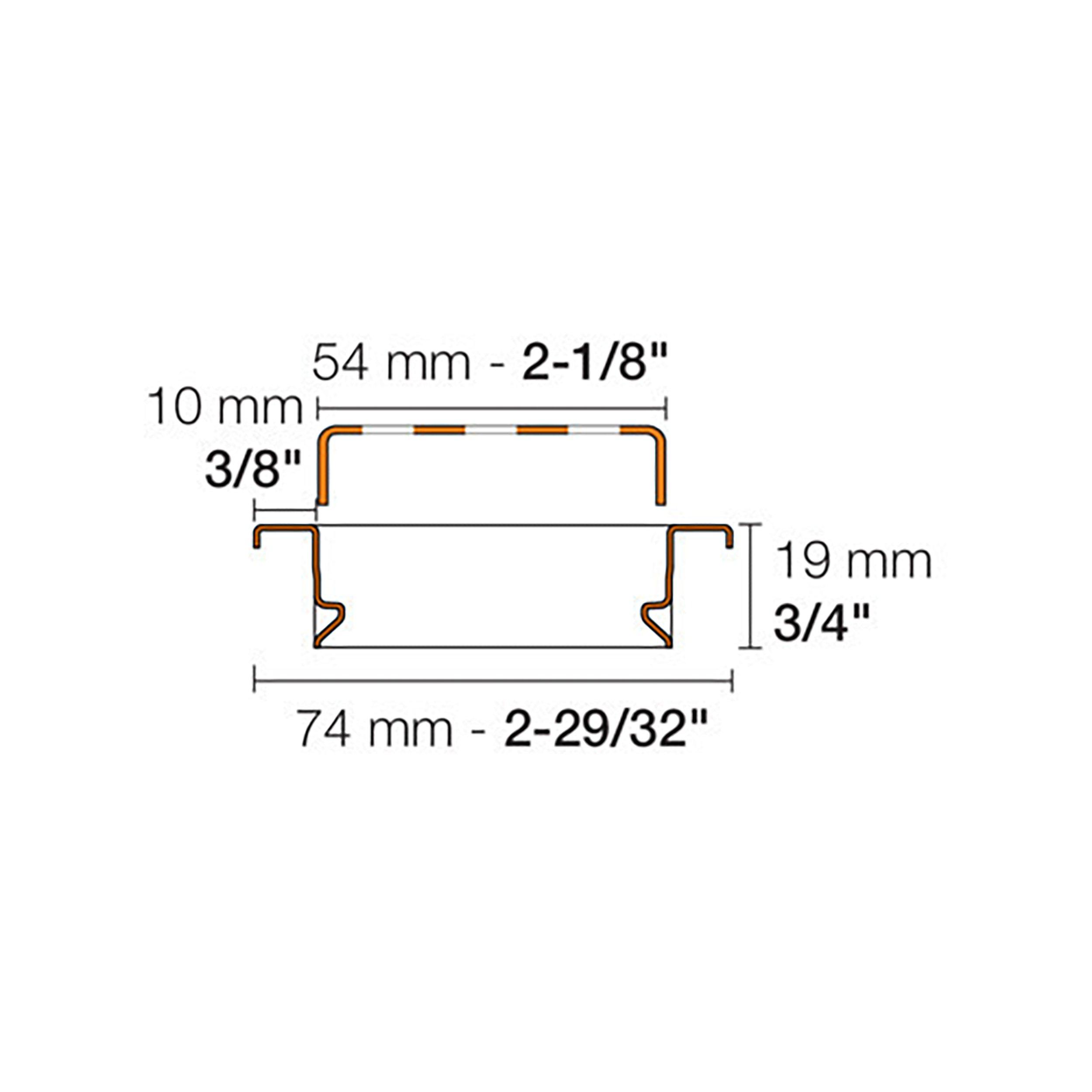 Schluter Kerdi-Line 3/4in. Frame 36in. Perforated Grate Chrome