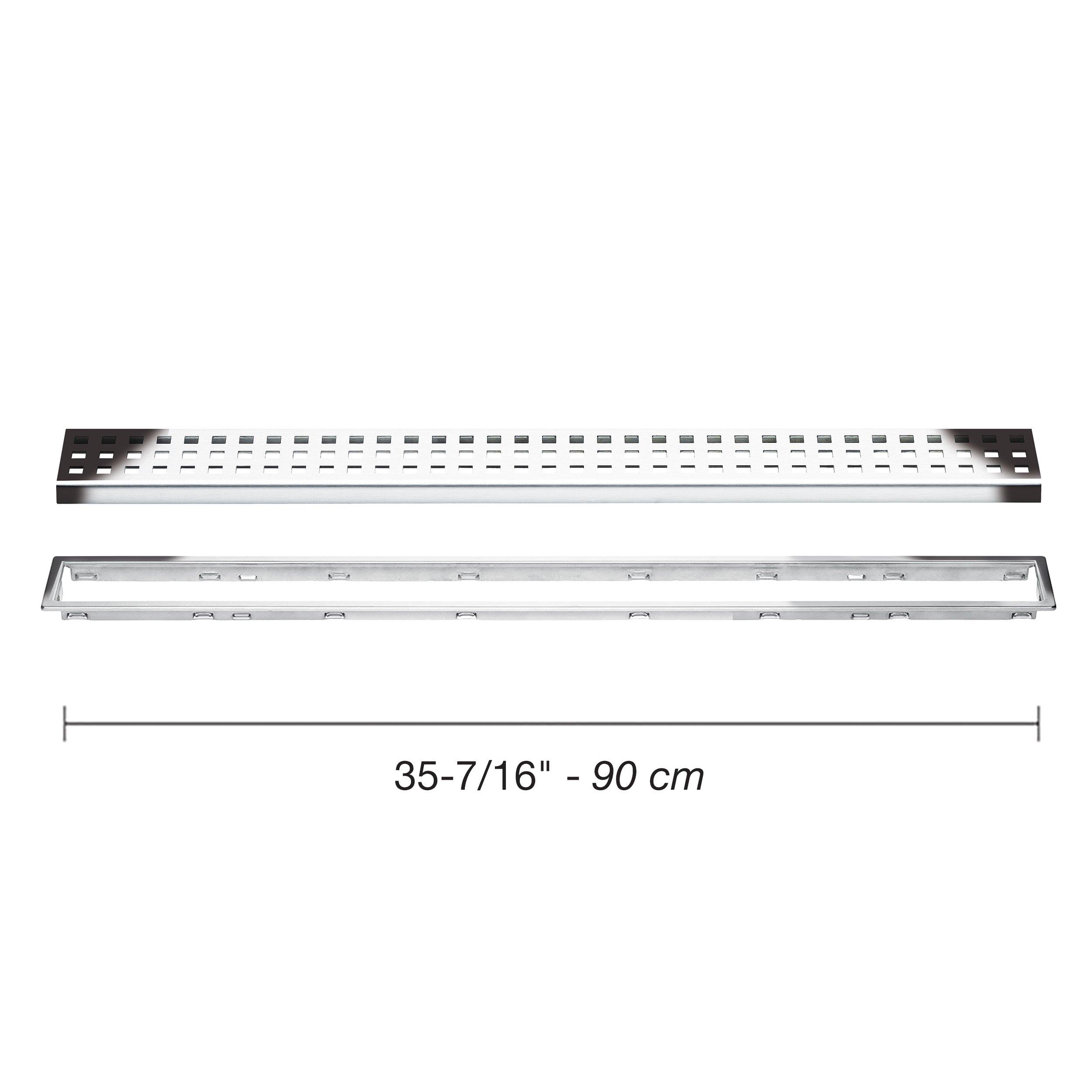 Schluter Kerdi-Line 3/4in. Frame 36in. Perforated Grate Chrome