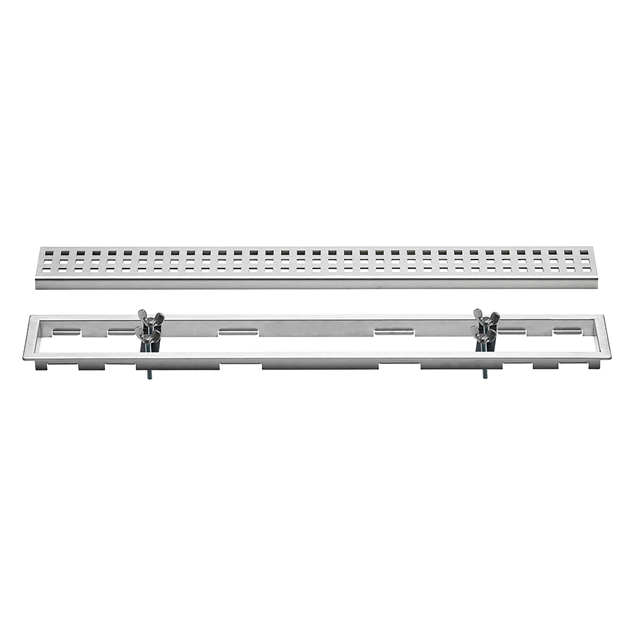 Schluter Kerdi-Line 3/4in. Frame with Lock 44in. Perforated Grate