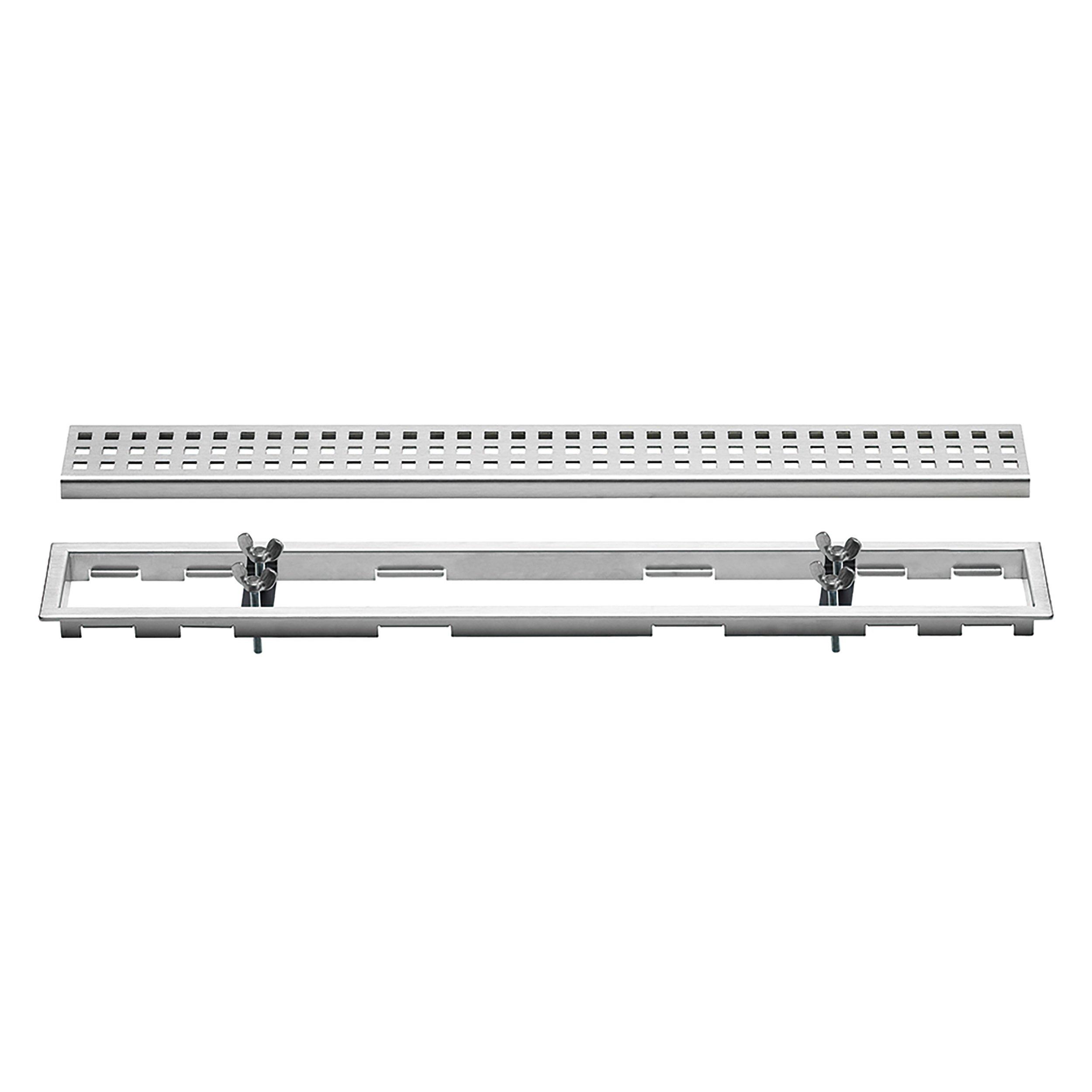 Schluter Kerdi-Line 3/4in. Frame with Lock 20in. Perforated Grate