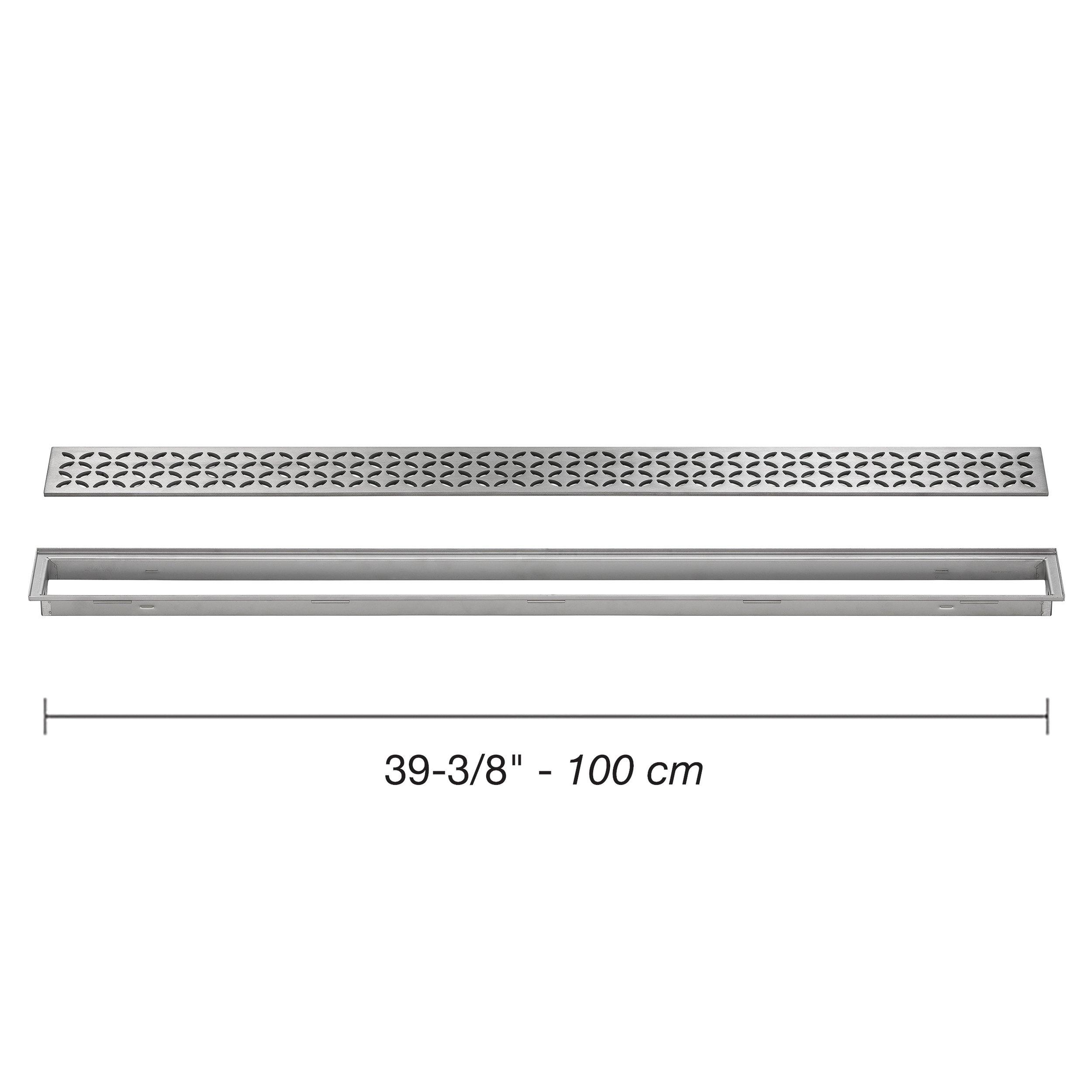 Schluter Kerdi-Line 29/32 Frame 39 3/8 Floral Grate