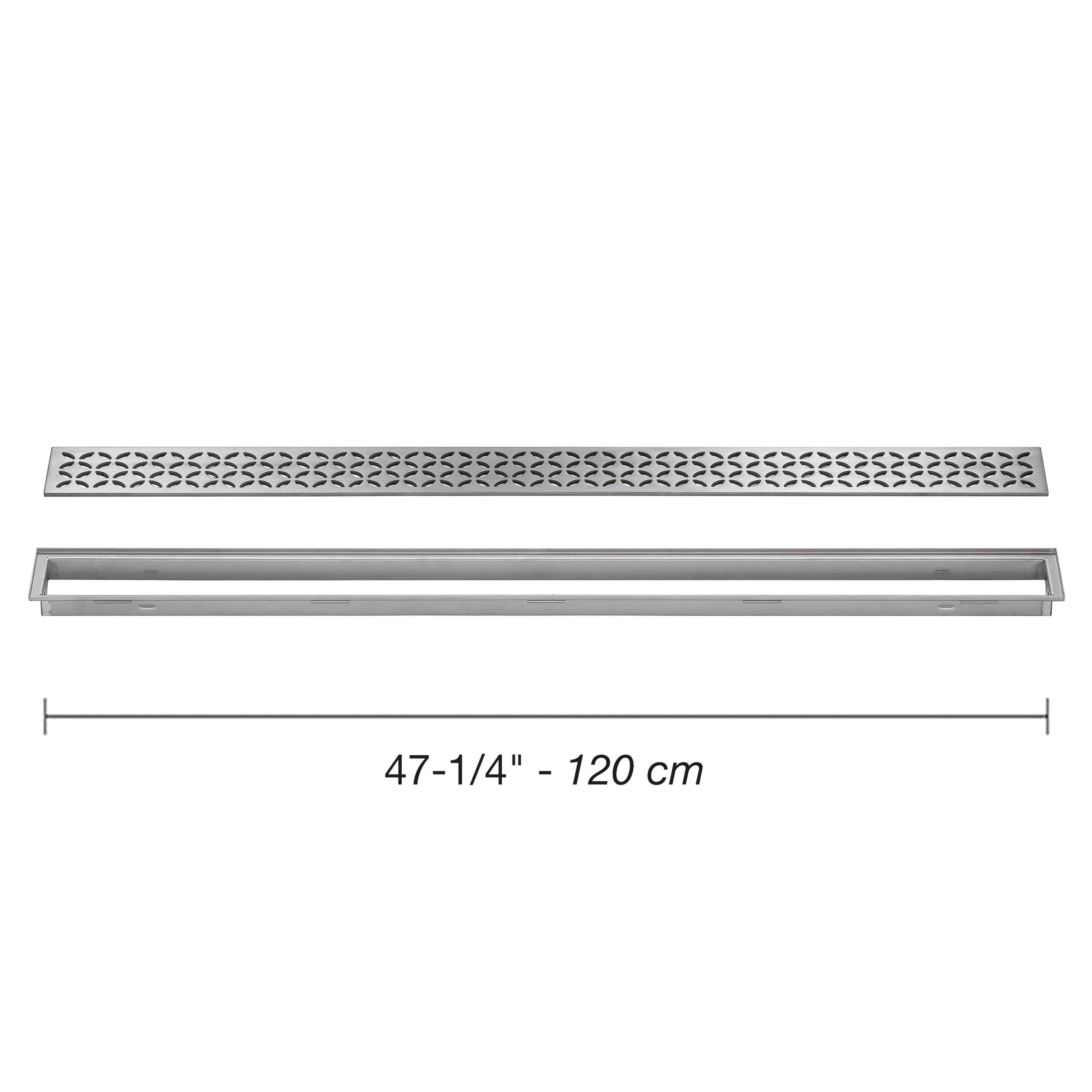 Schluter Kerdi-Line 29/32 Frame 47 1/4 Floral Grate