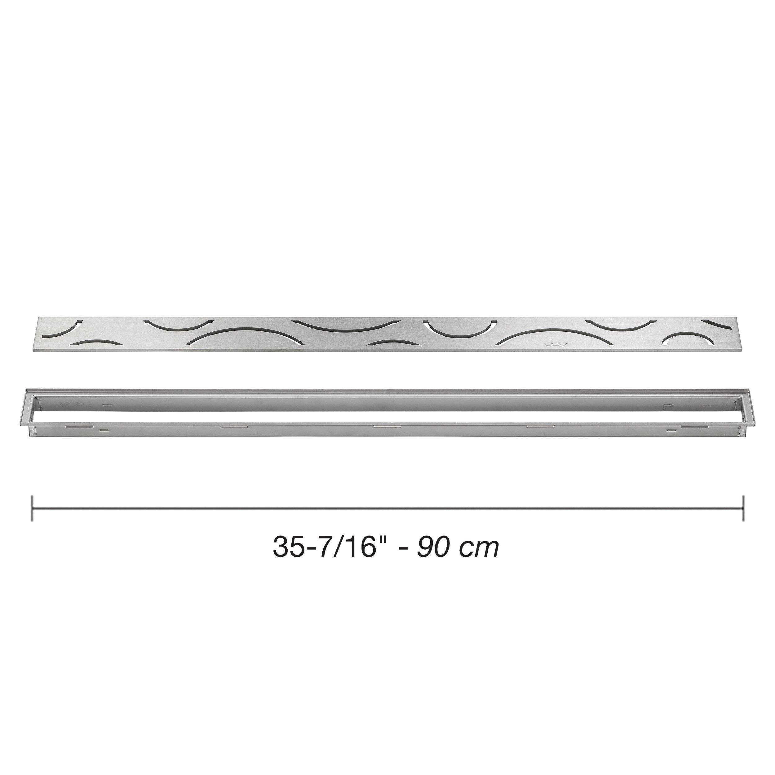 Schluter Kerdi-Line 29/32in. Frame 35 7/16in. Curve Grate