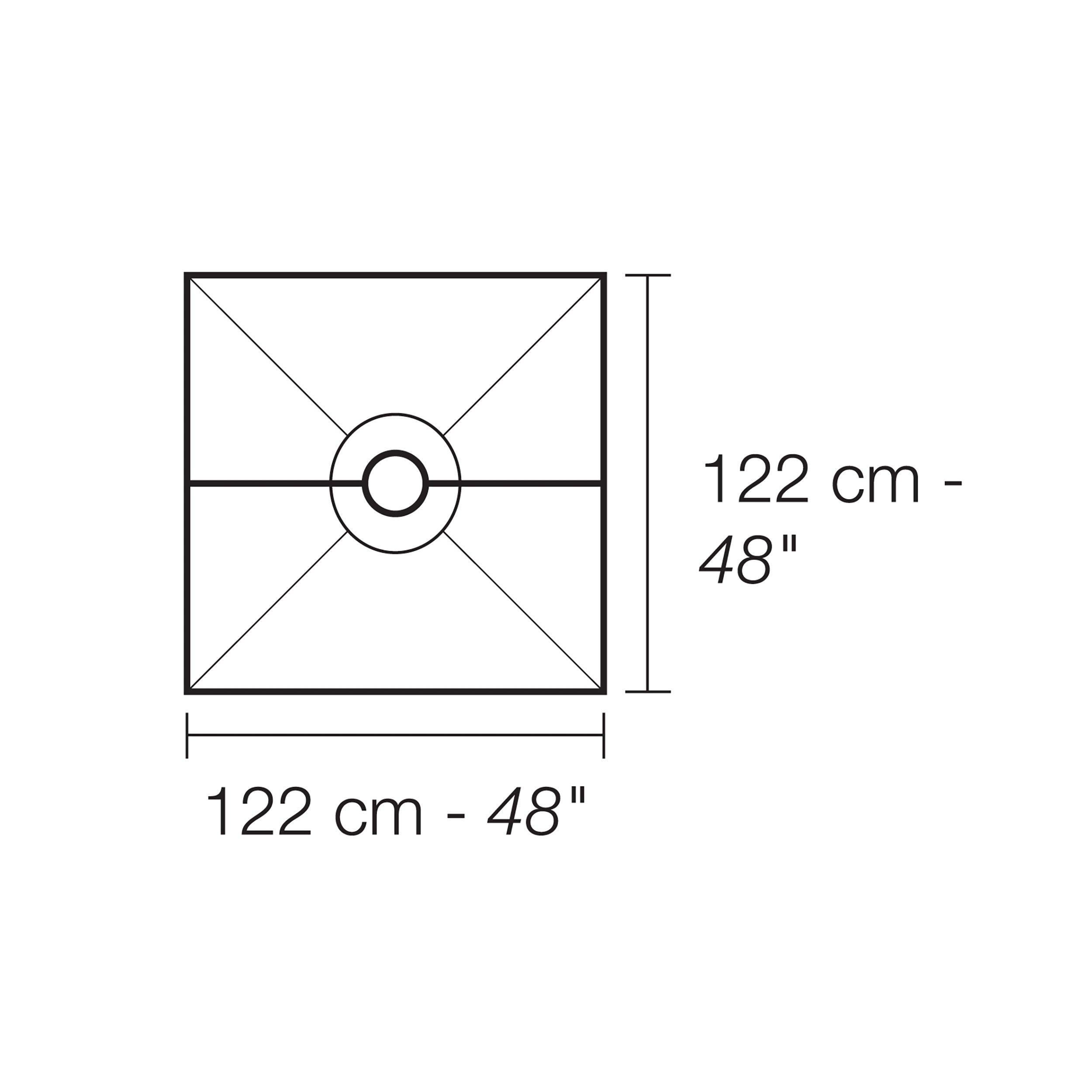 Schluter Kerdi-Shower Kit 48in. x 48in. PVC Flange 2