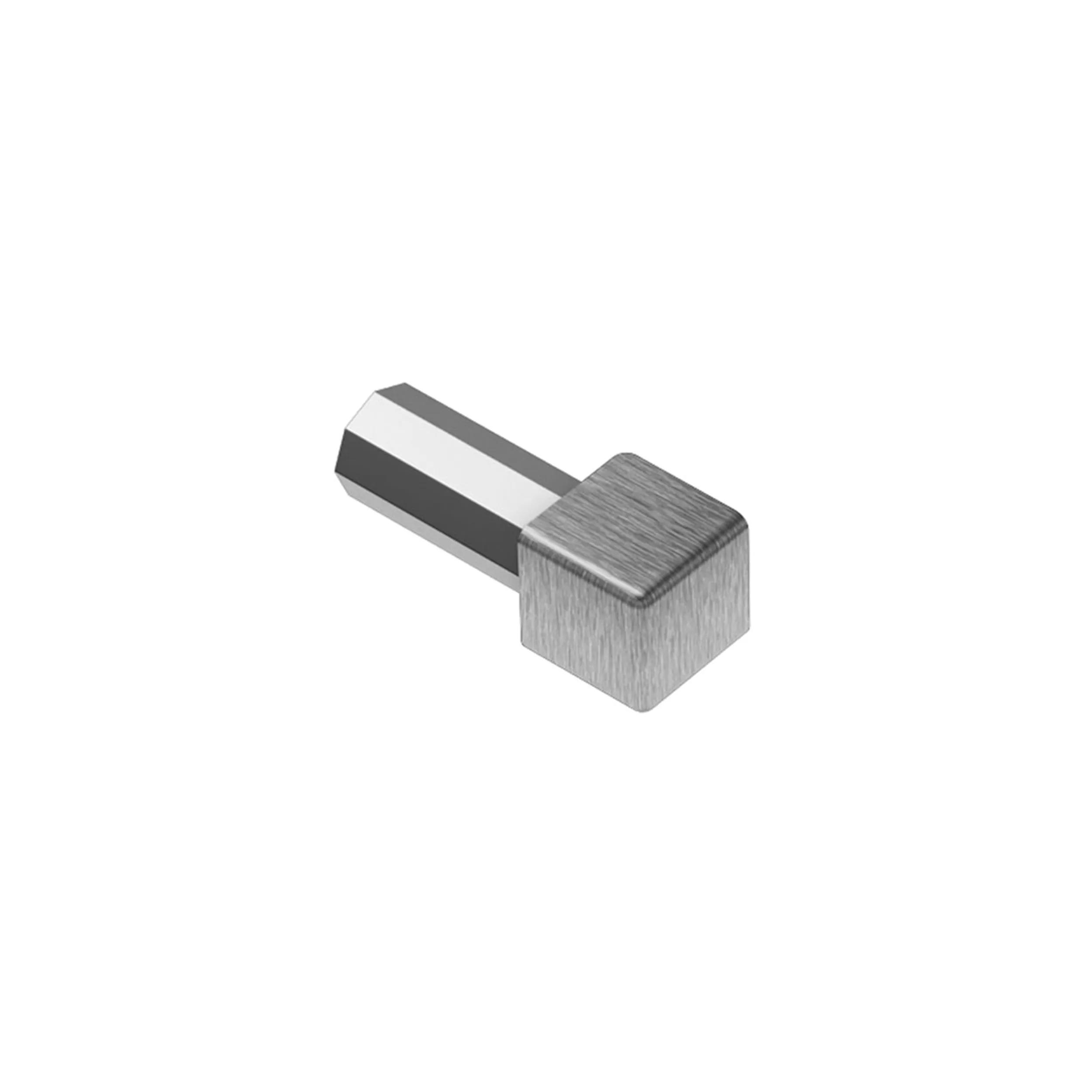 Schluter Quadec In/Out Corner 9/32 Brush Stainless Steel