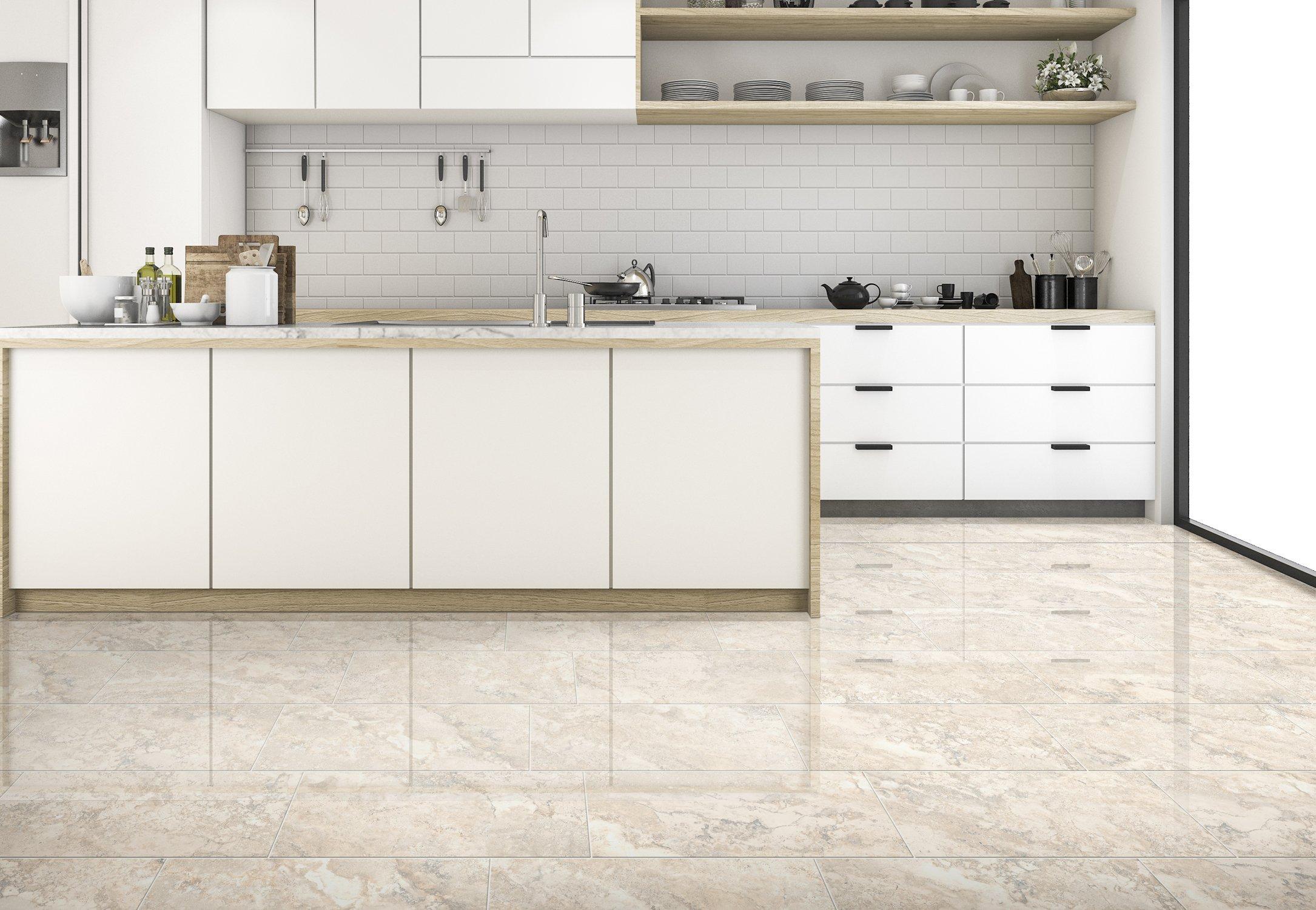 Tarsus Almond II Polished Porcelain Tile