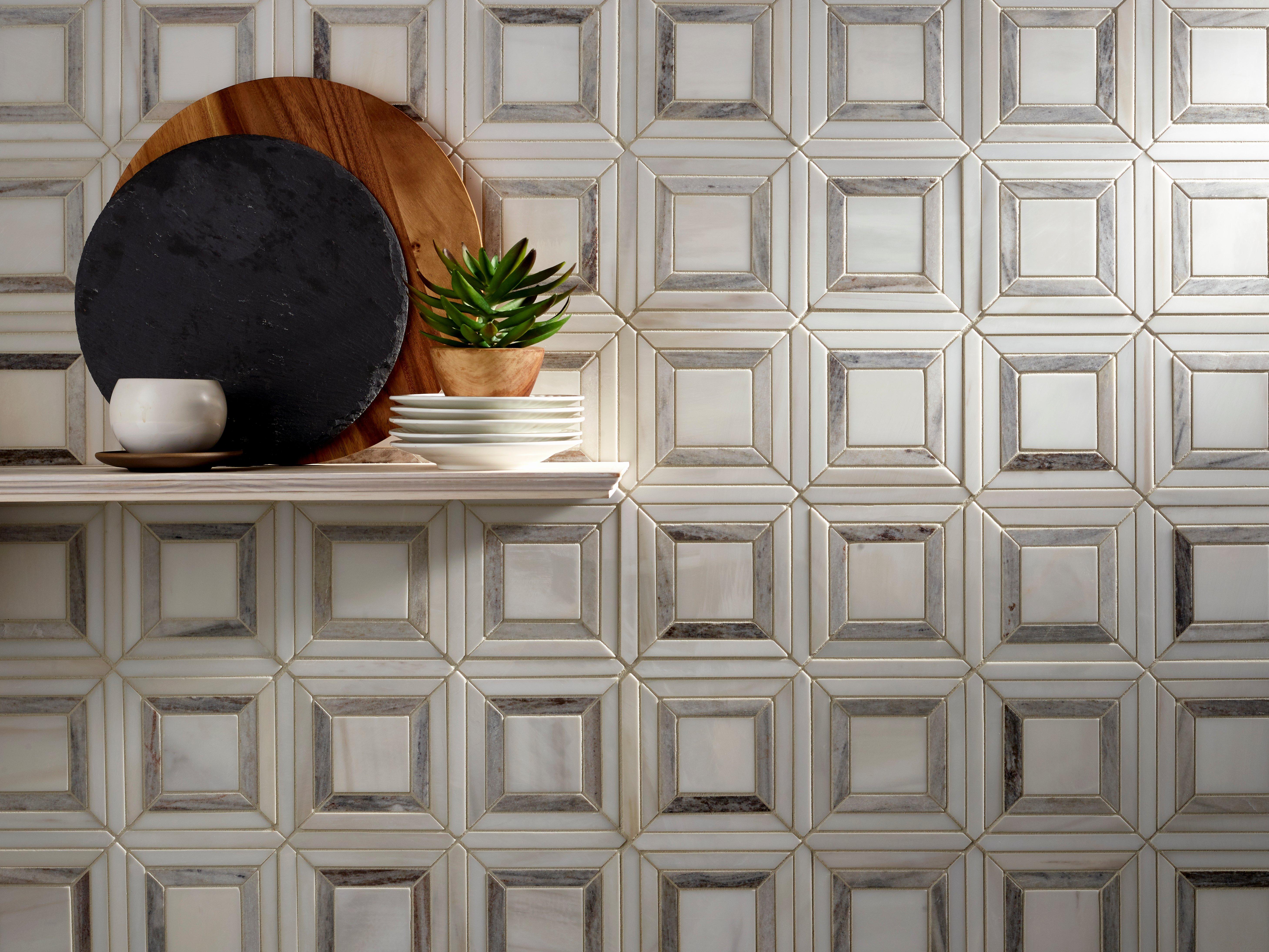 Madison Dolomite Polished Marble Mosaic