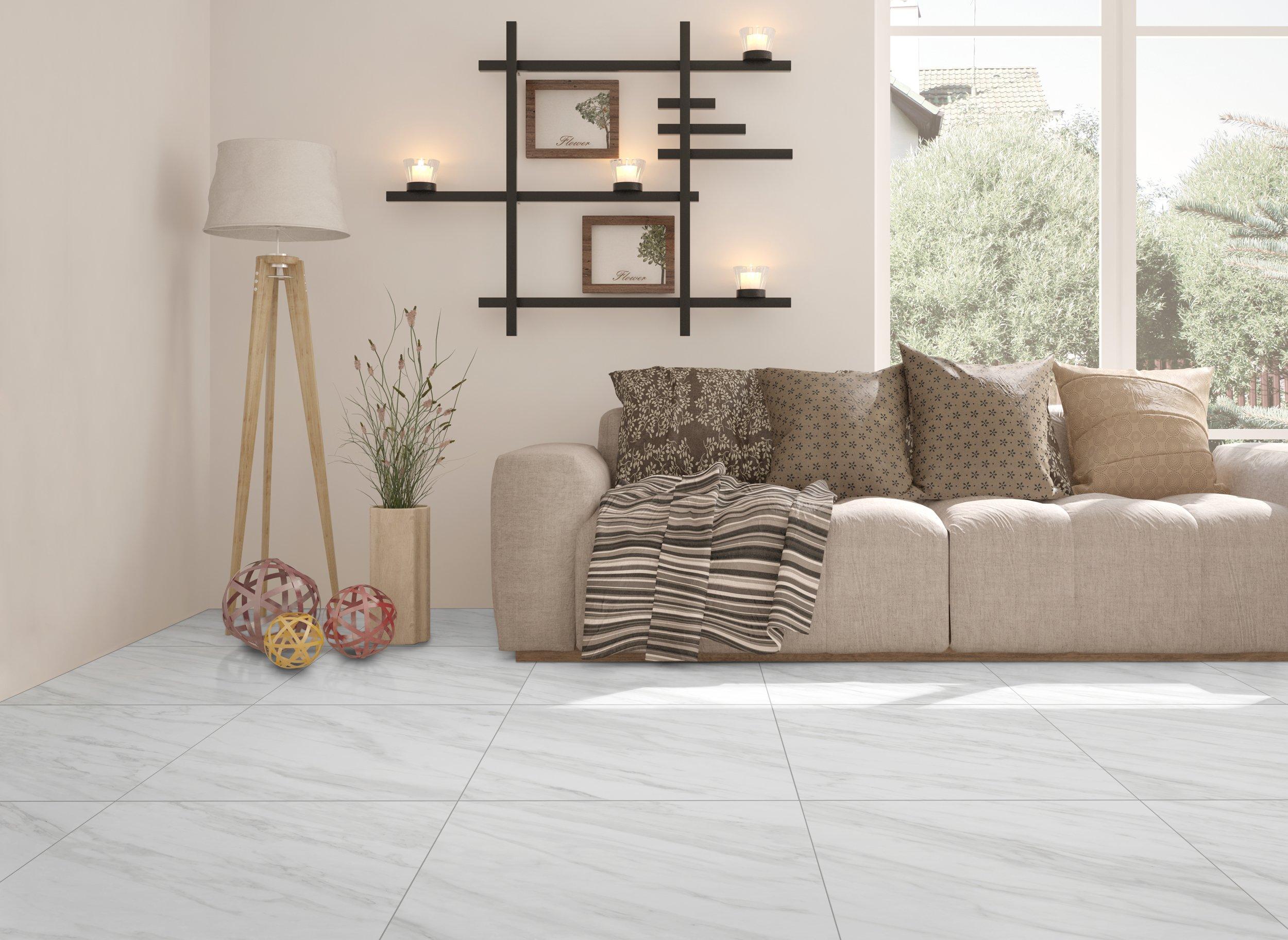 Cesari Bianca II Matte Porcelain Tile - White Tile