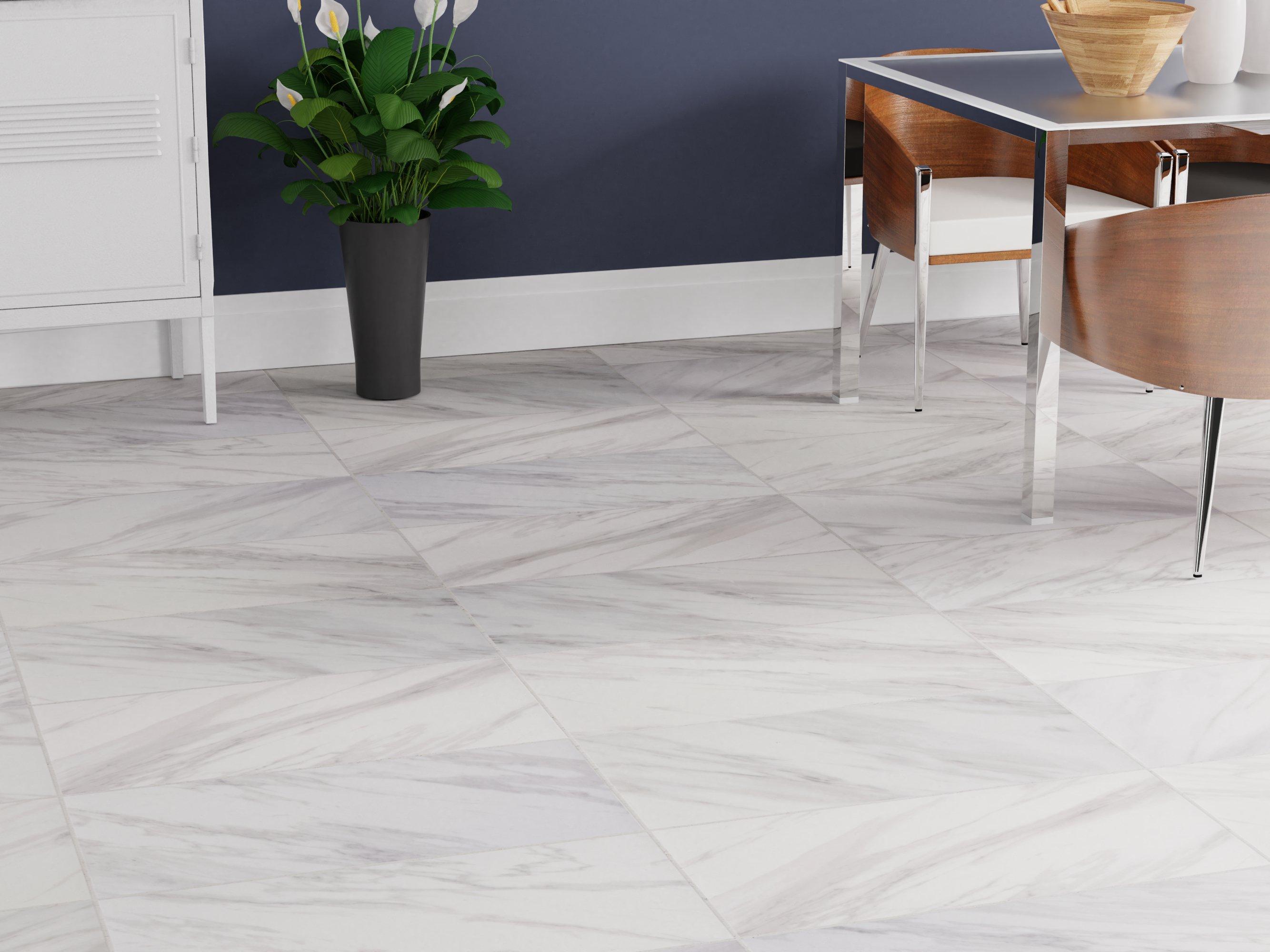 Rhea Cesari Bianca White Ceramic Tile