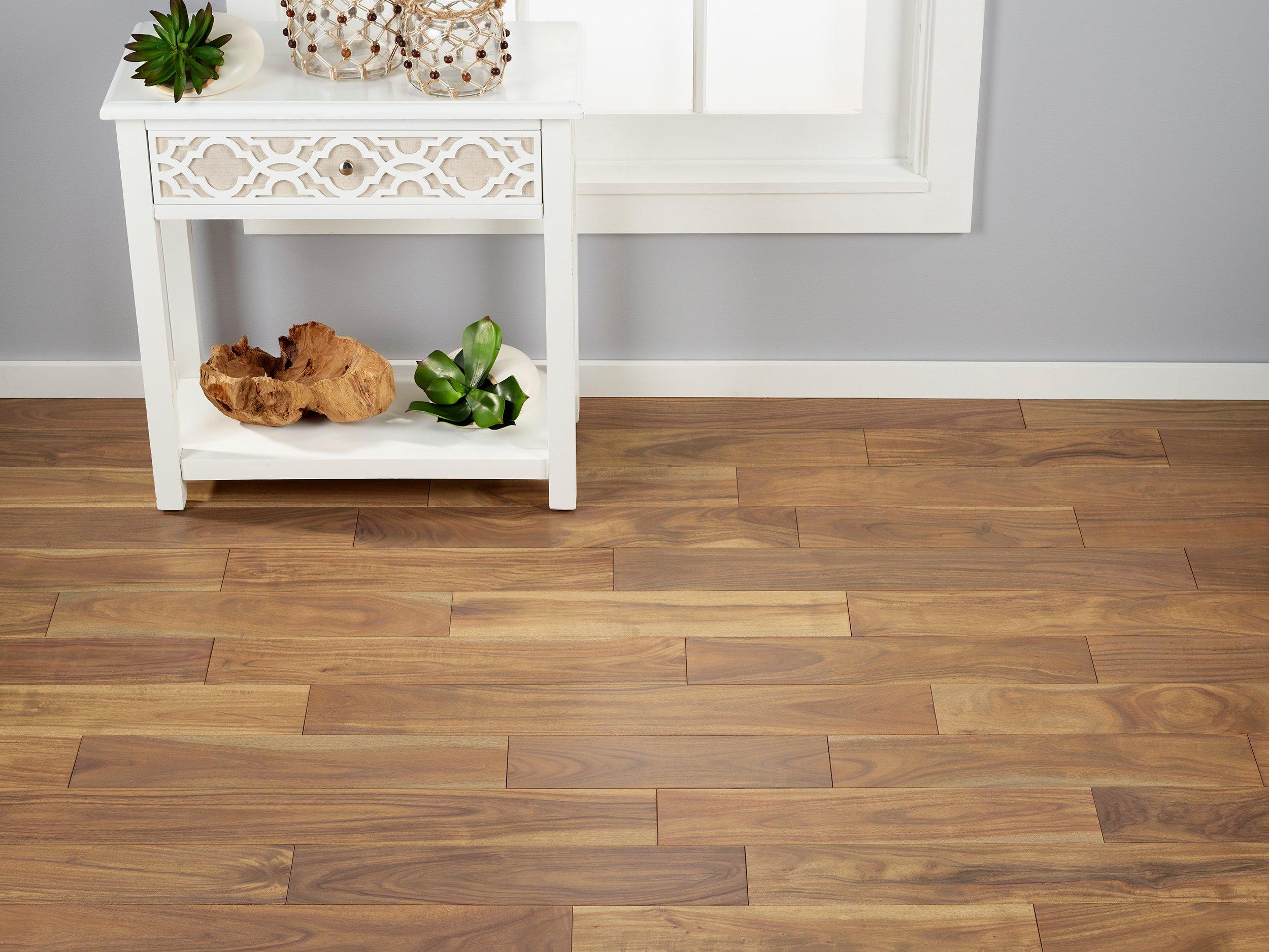 Embry Short Leaf Acacia Smooth Solid Hardwood Floor And Decor