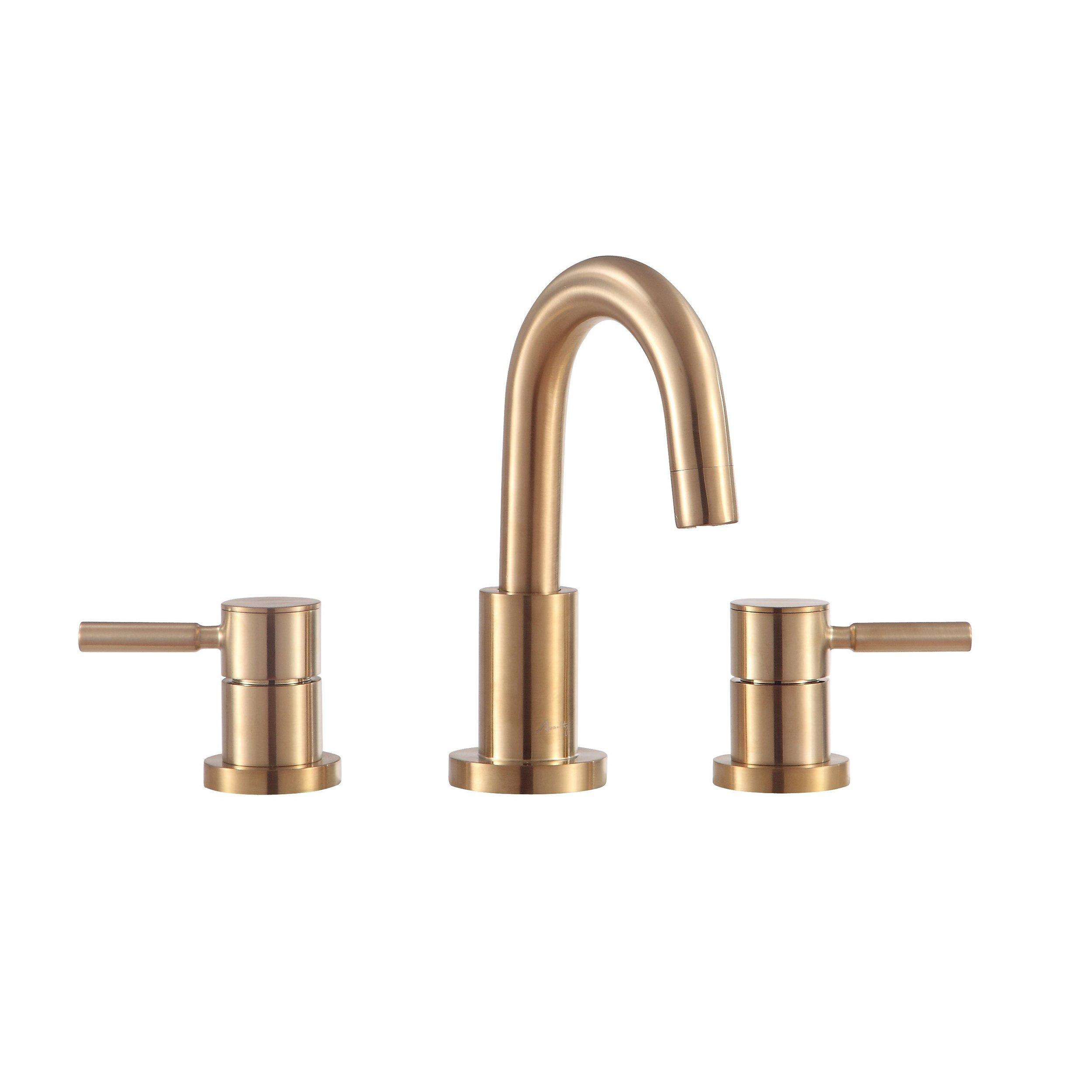 Matte Gold 8 in. Widespread Faucet - 6 