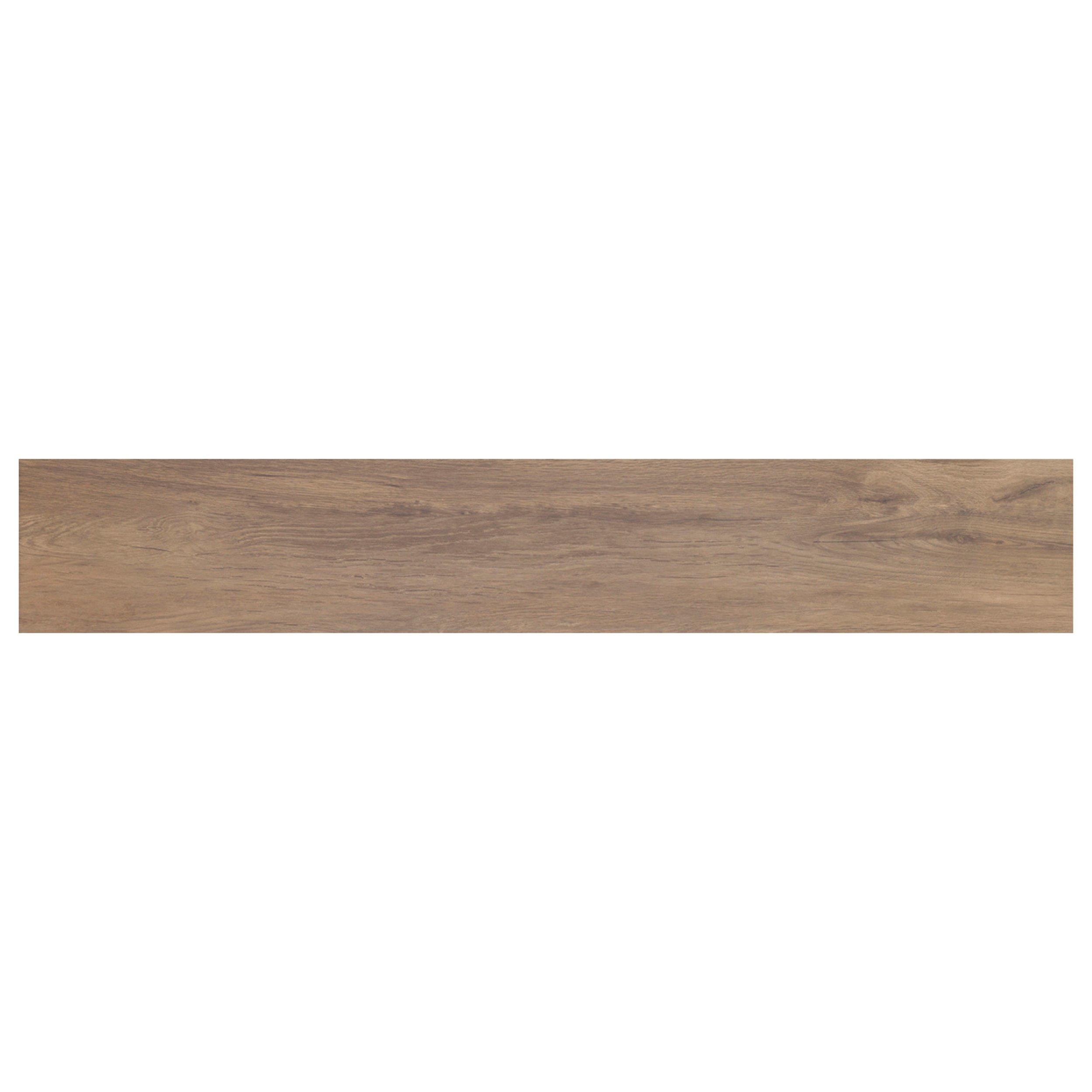 Austel Brown Wood Plank Porcelain Tile