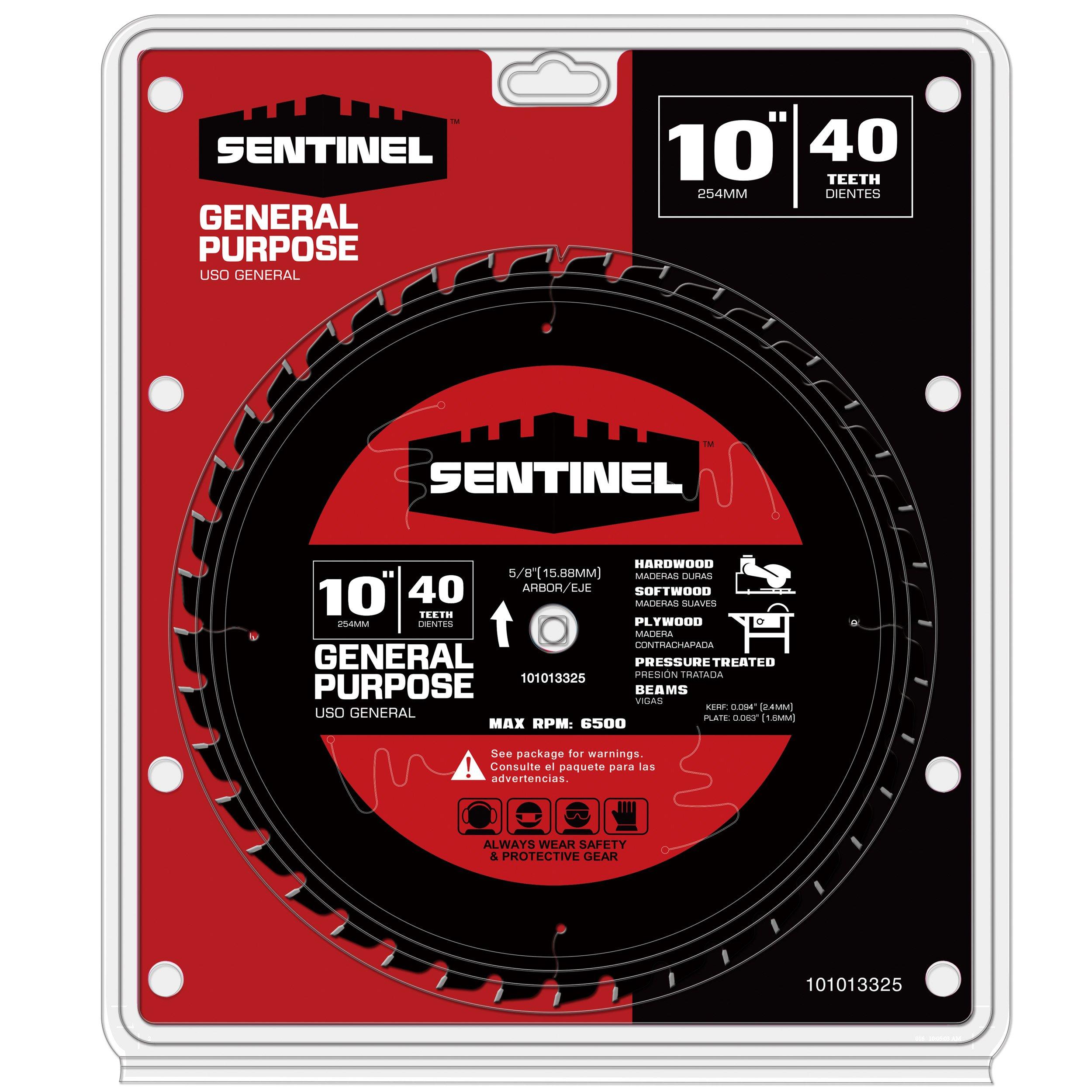 Sentinel 10in. 40T Wood Blade