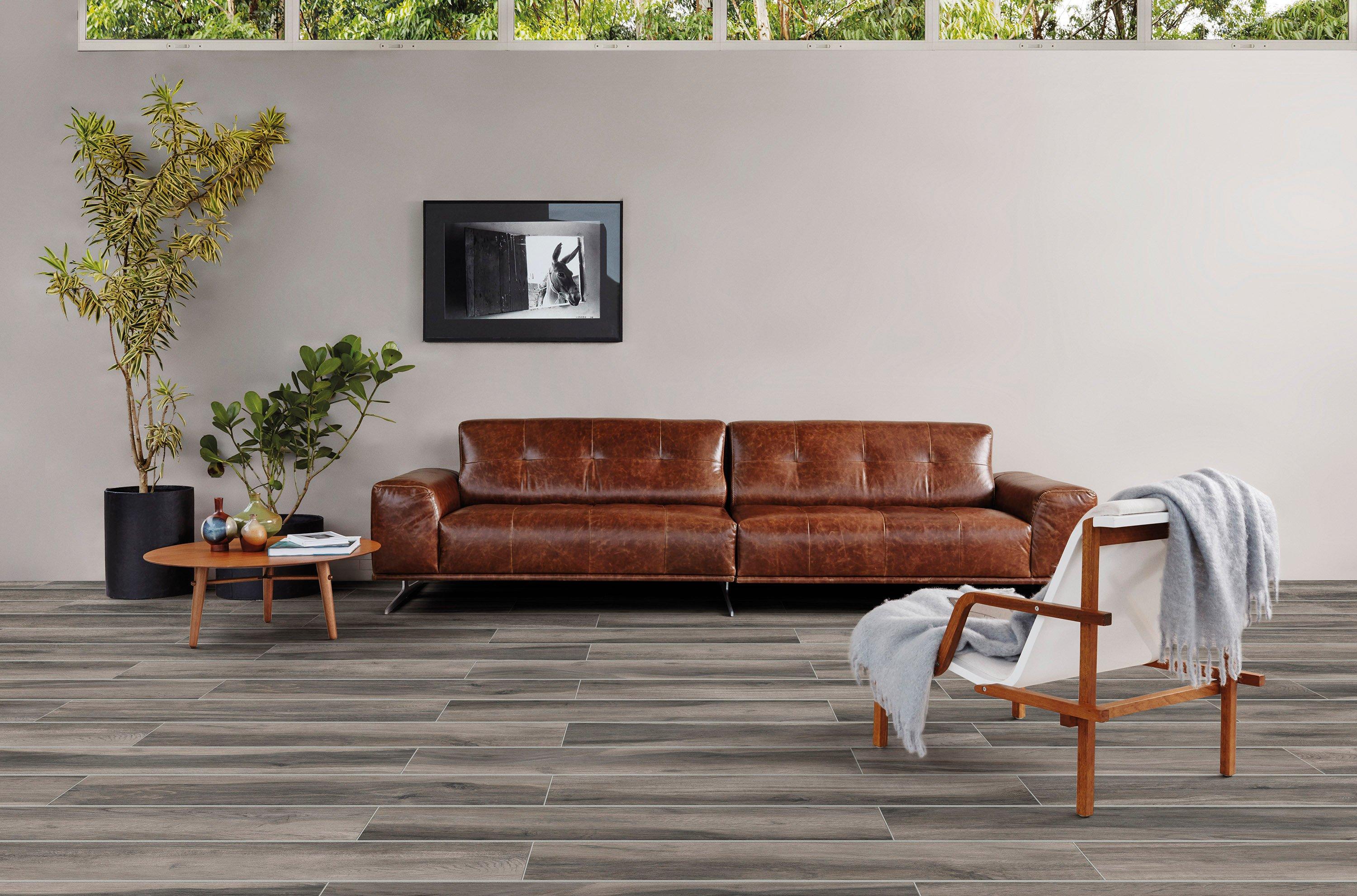 Chesterfield Gray II Wood Plank Ceramic Tile