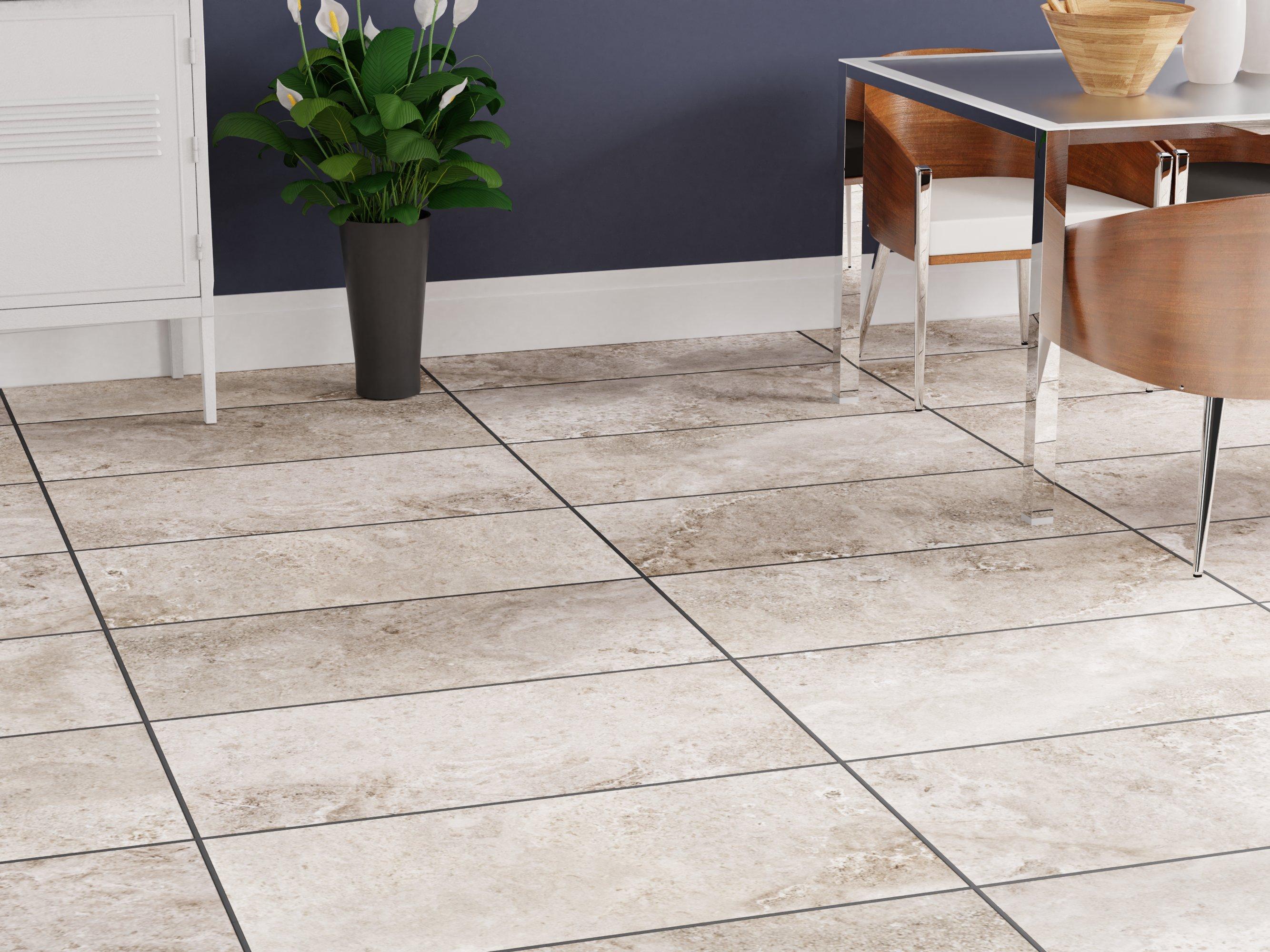 Ivory Color Vitrified Tiles