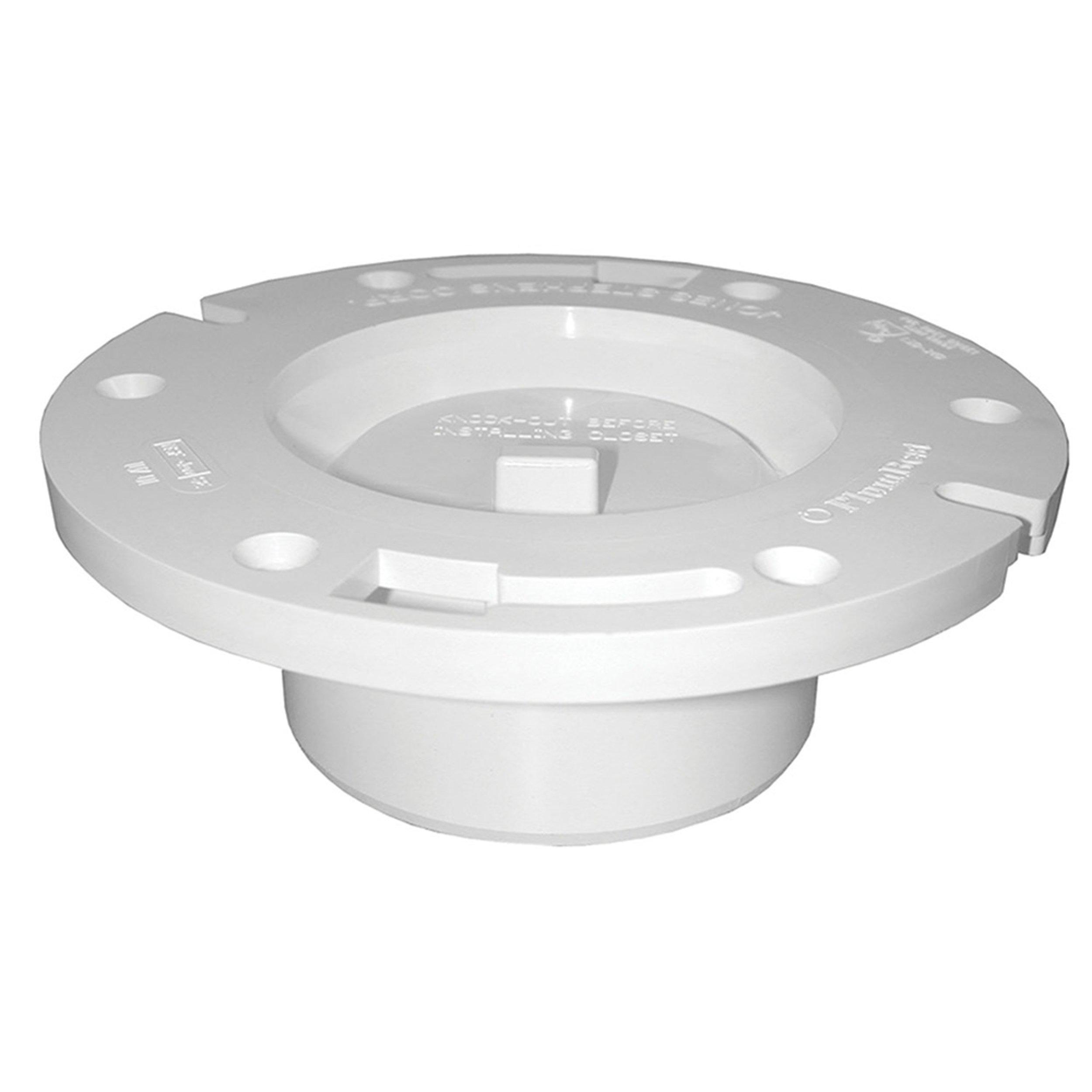 Jones Stephens 3in. x 4in. PVC Closet Flange With Knockout