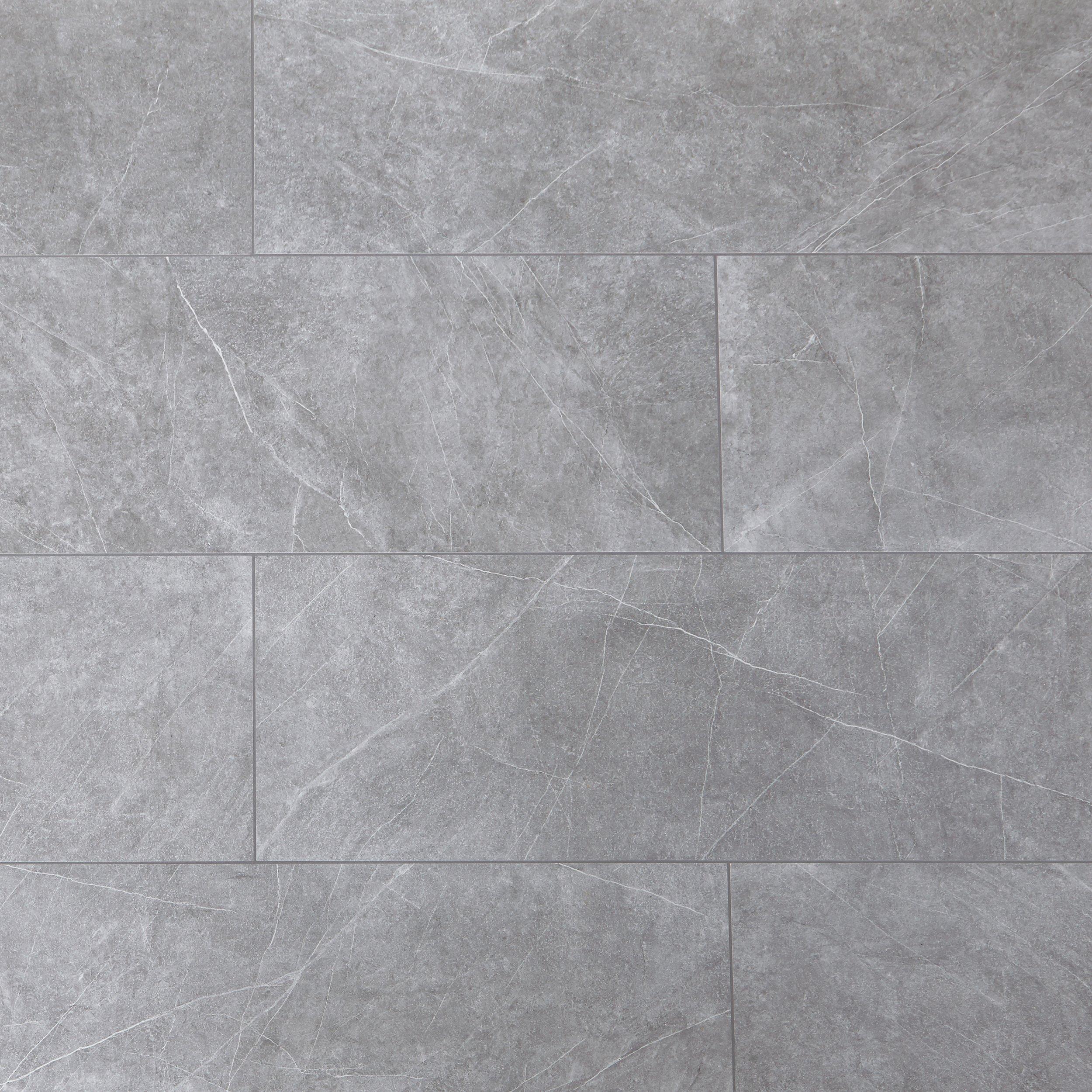 Regency Gray Porcelain Tile Floor And, Gray Patterned Floor Tile
