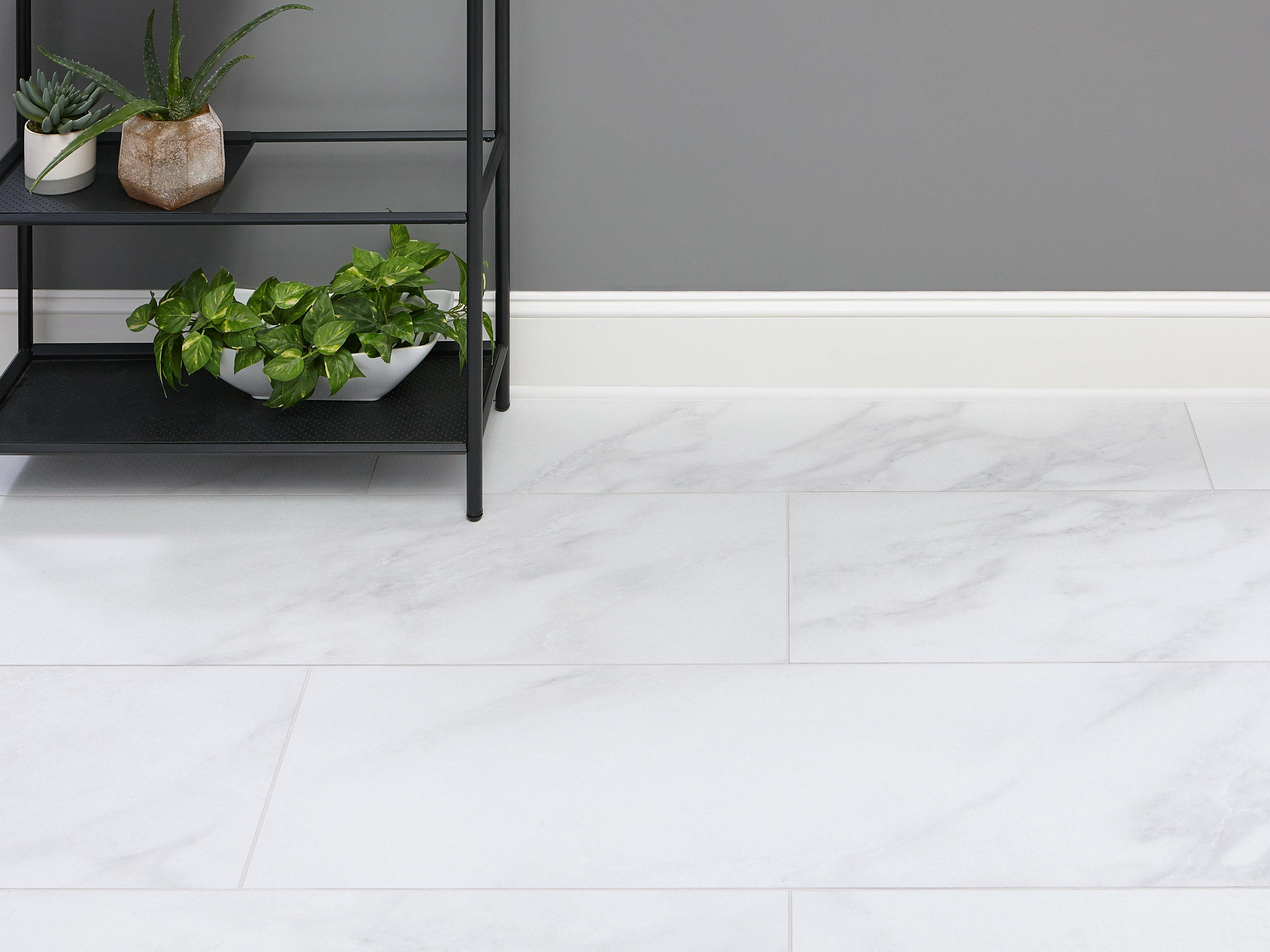 White Porcelain Floor Tiles by Country Floors