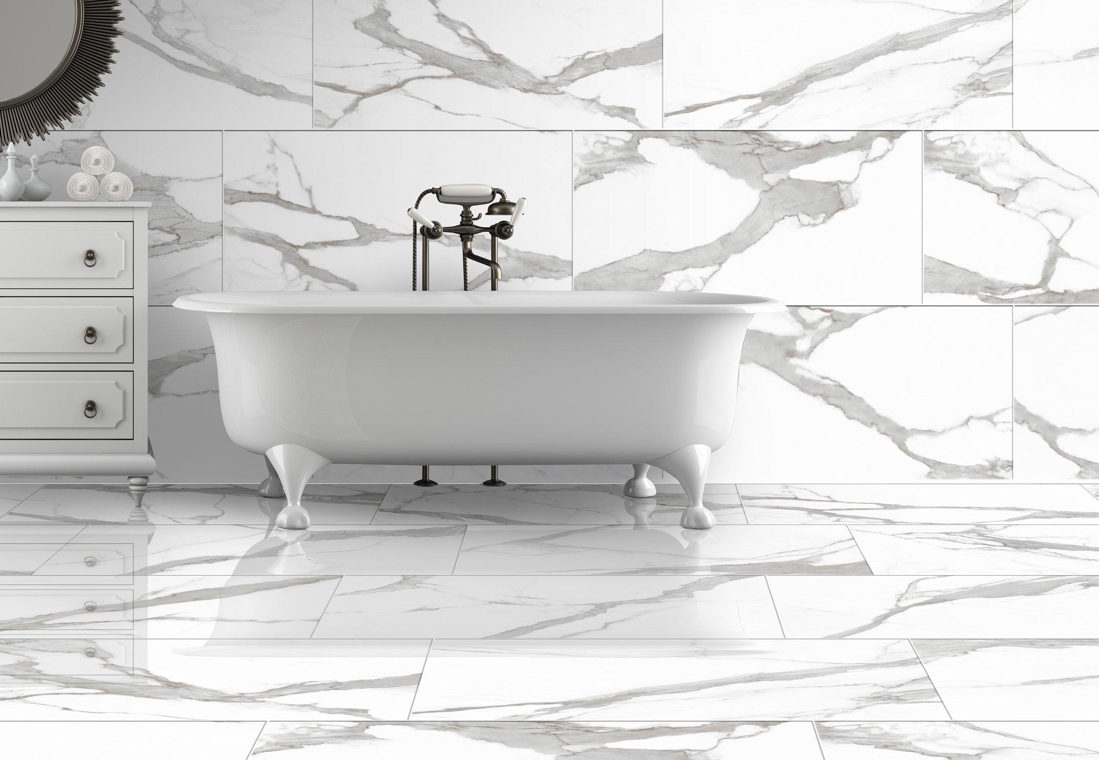 Brindisi Bianco Polished Porcelain Tile