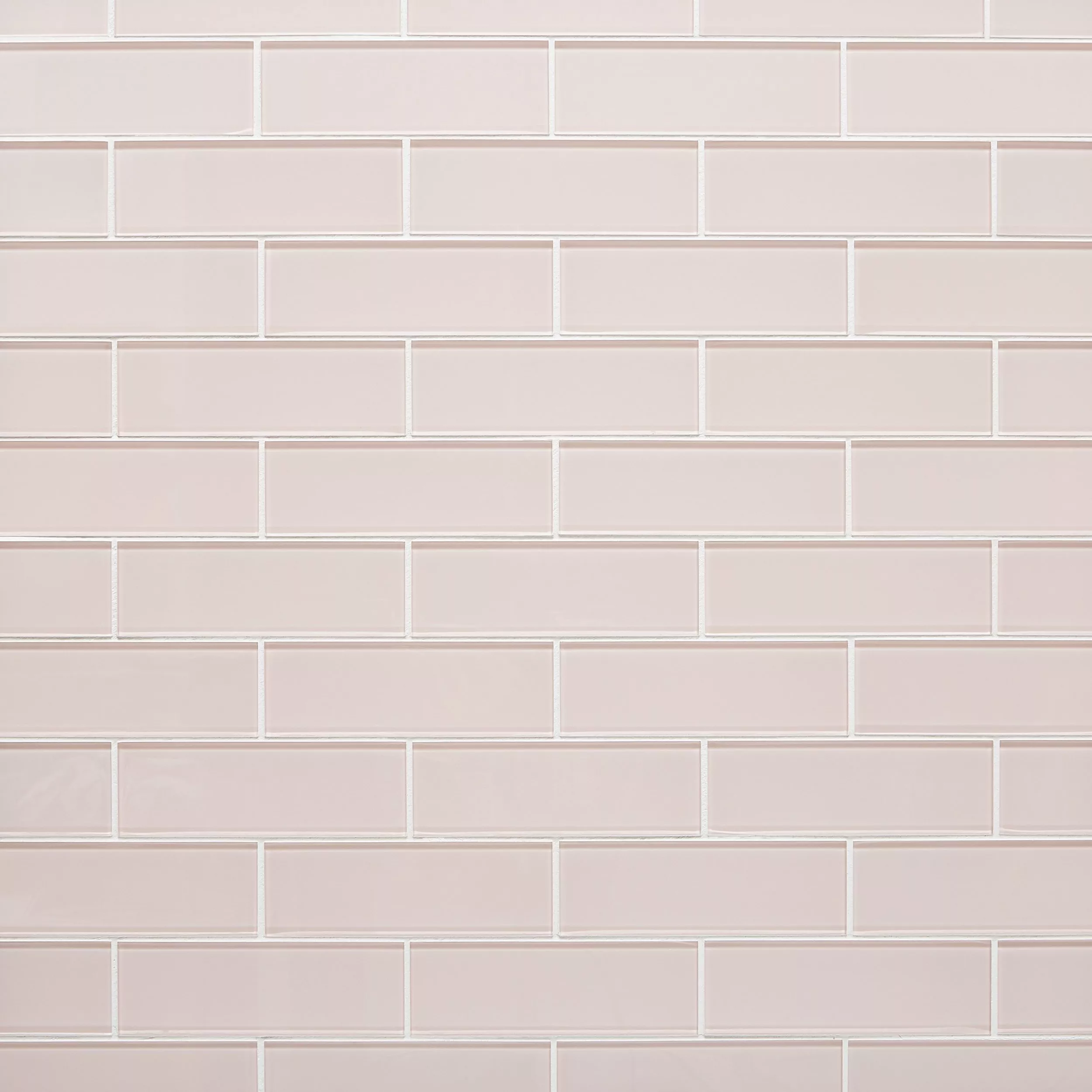 Blush Glass Tile Floor and Decor