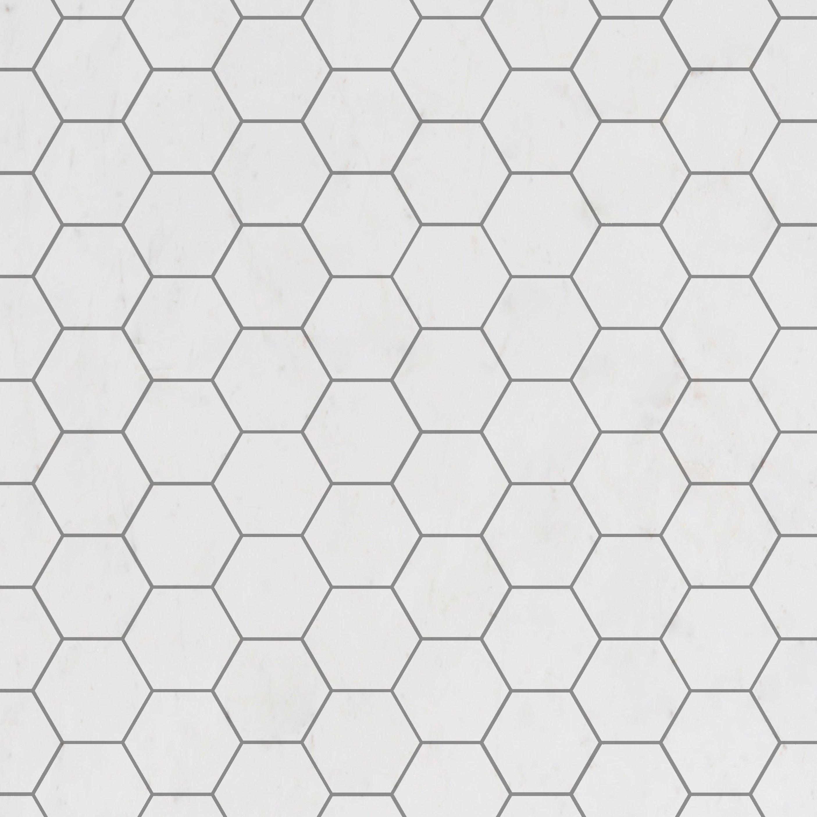 Dolomite Premium Hexagon Polished Marble Mosaic