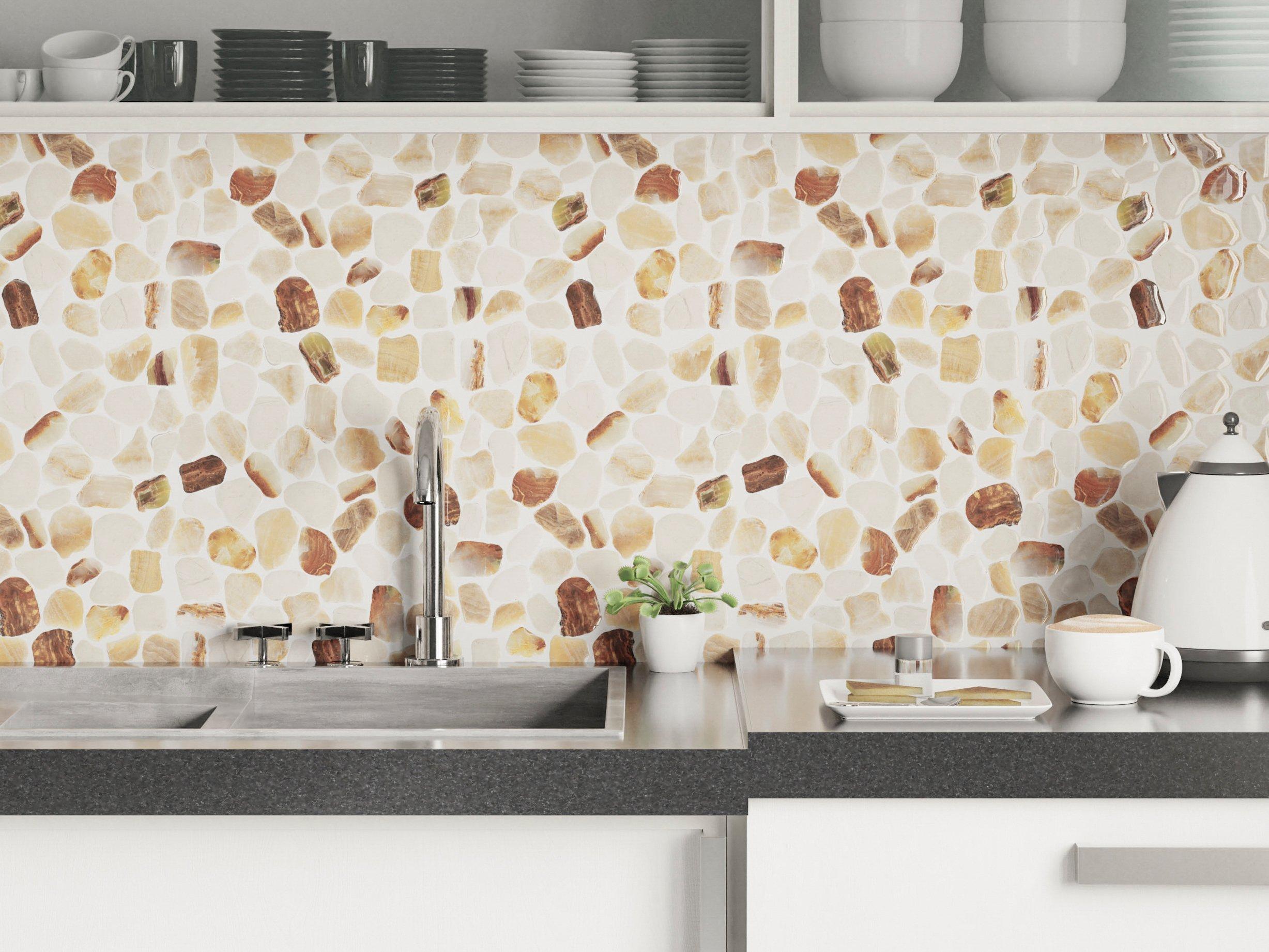 onyx mosaic tile backsplash