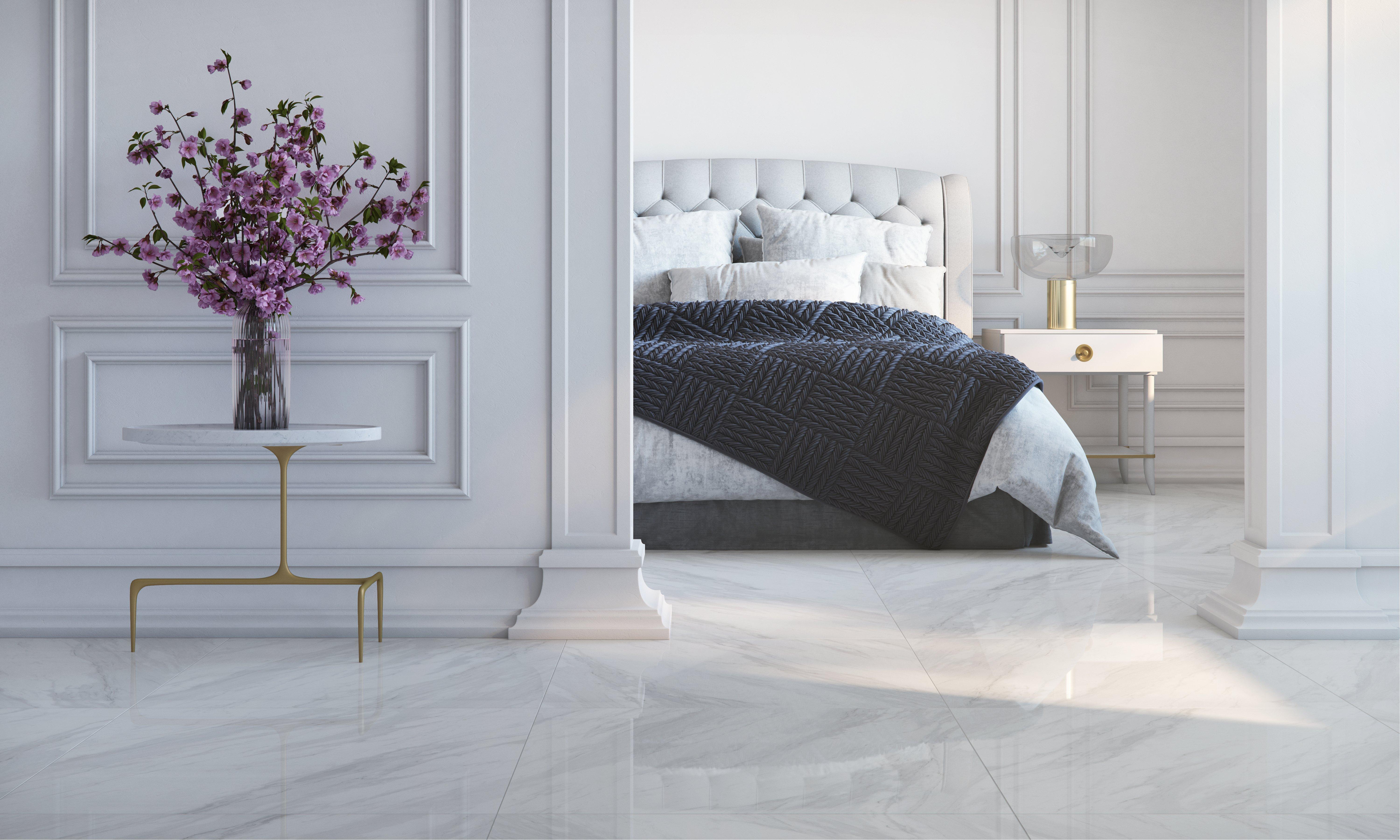 Montevino White Polished Porcelain Tile