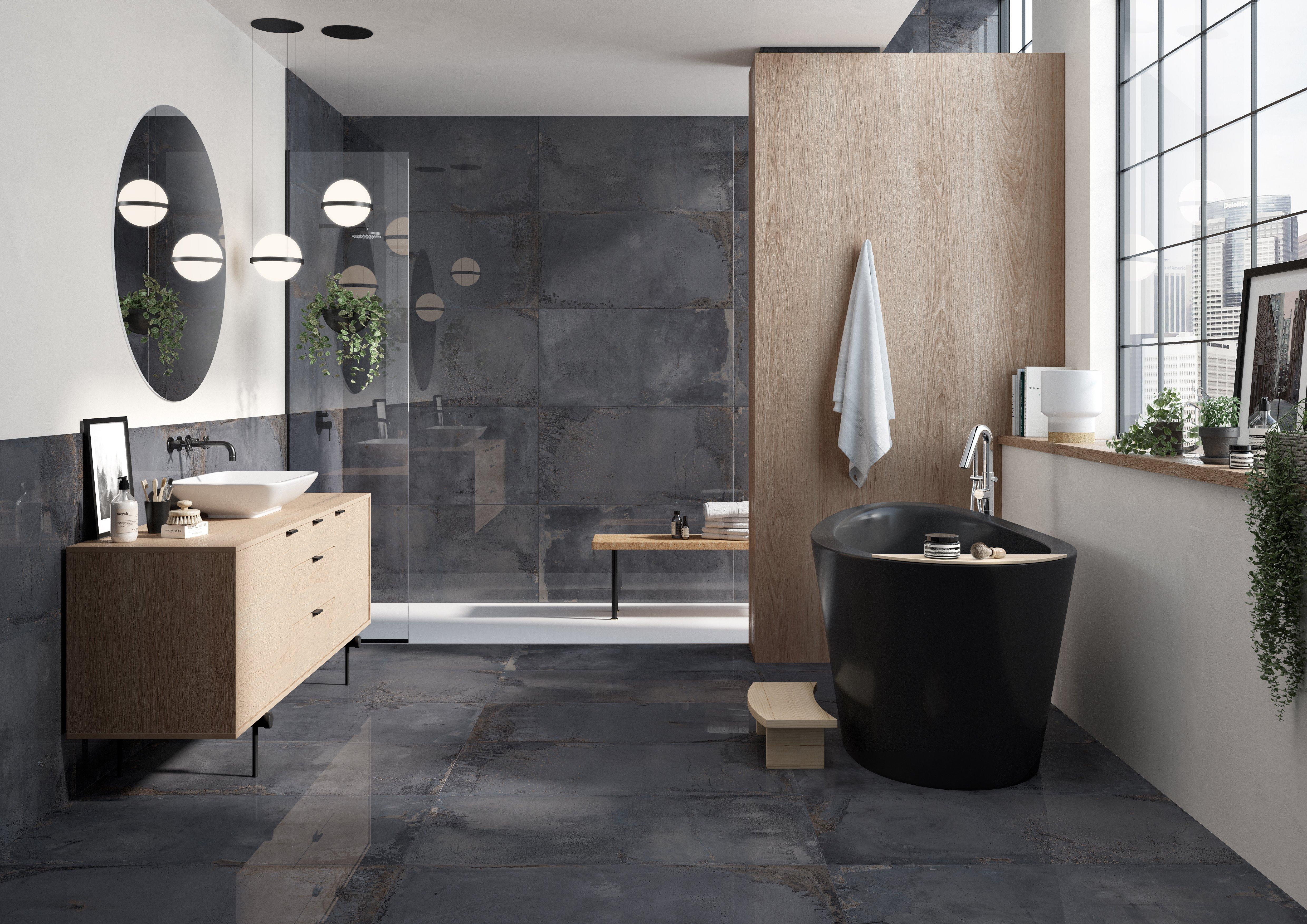 Athos Graphite Polished Porcelain Tile