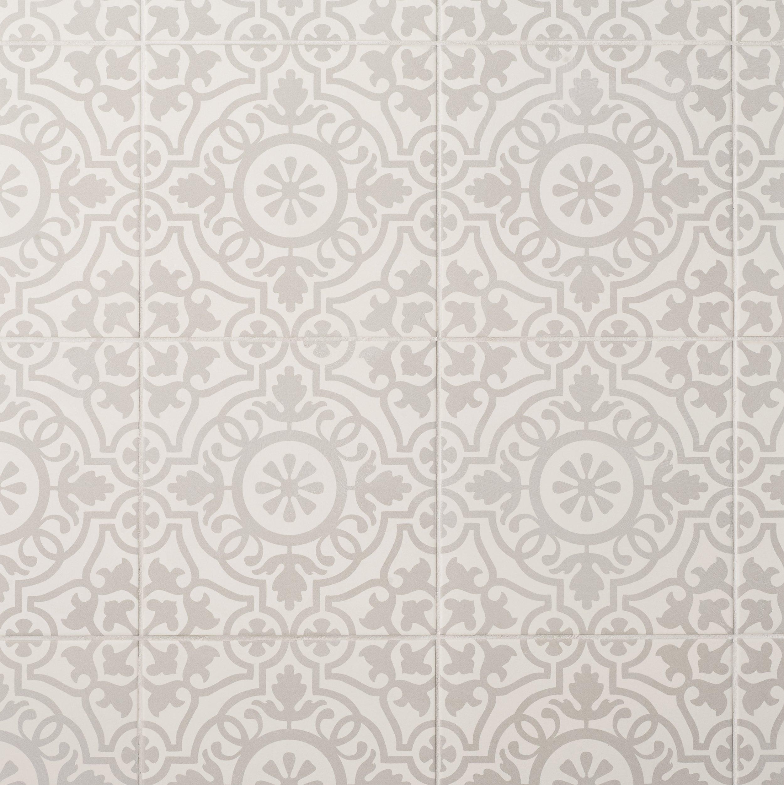 Revival Gray Matte Porcelain Tile Floor and Decor