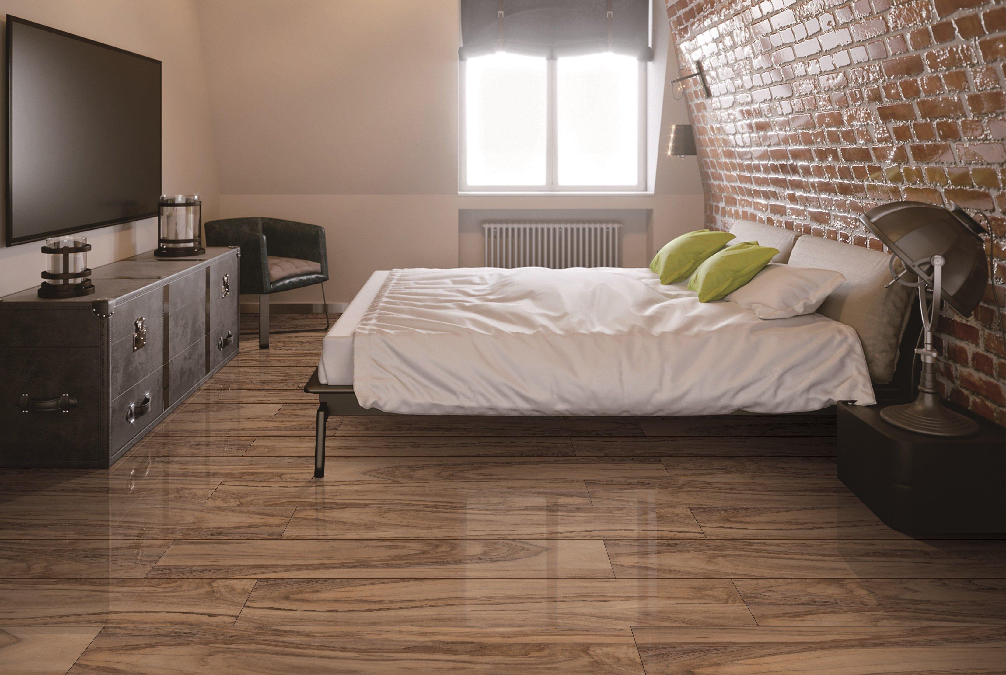 Via Caprio Wood Plank Polished Porcelain Tile
