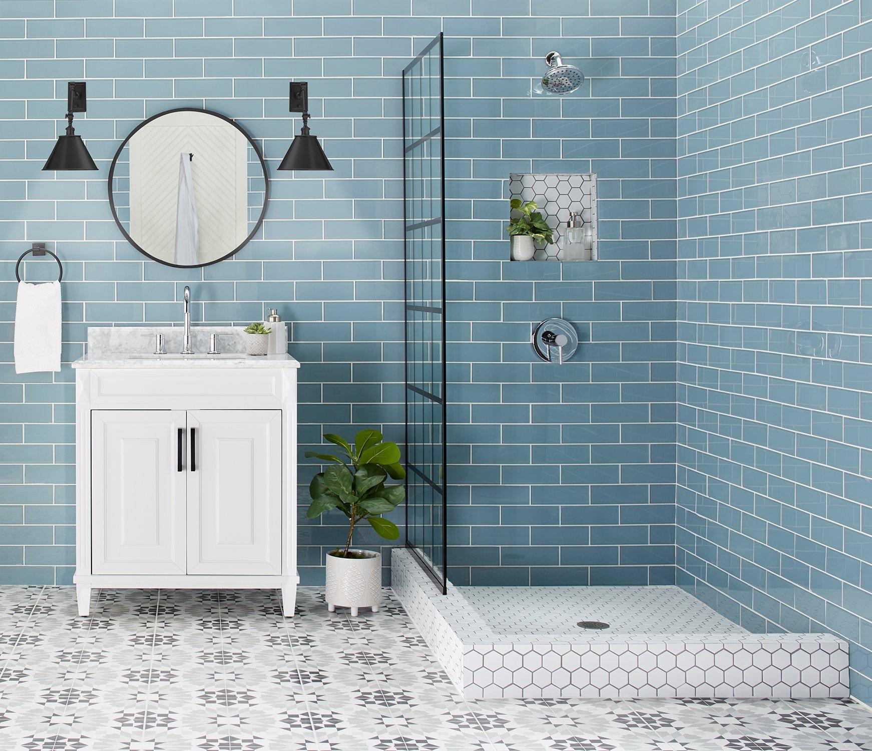 Bathroom Floor Tiles, Hexagon & More