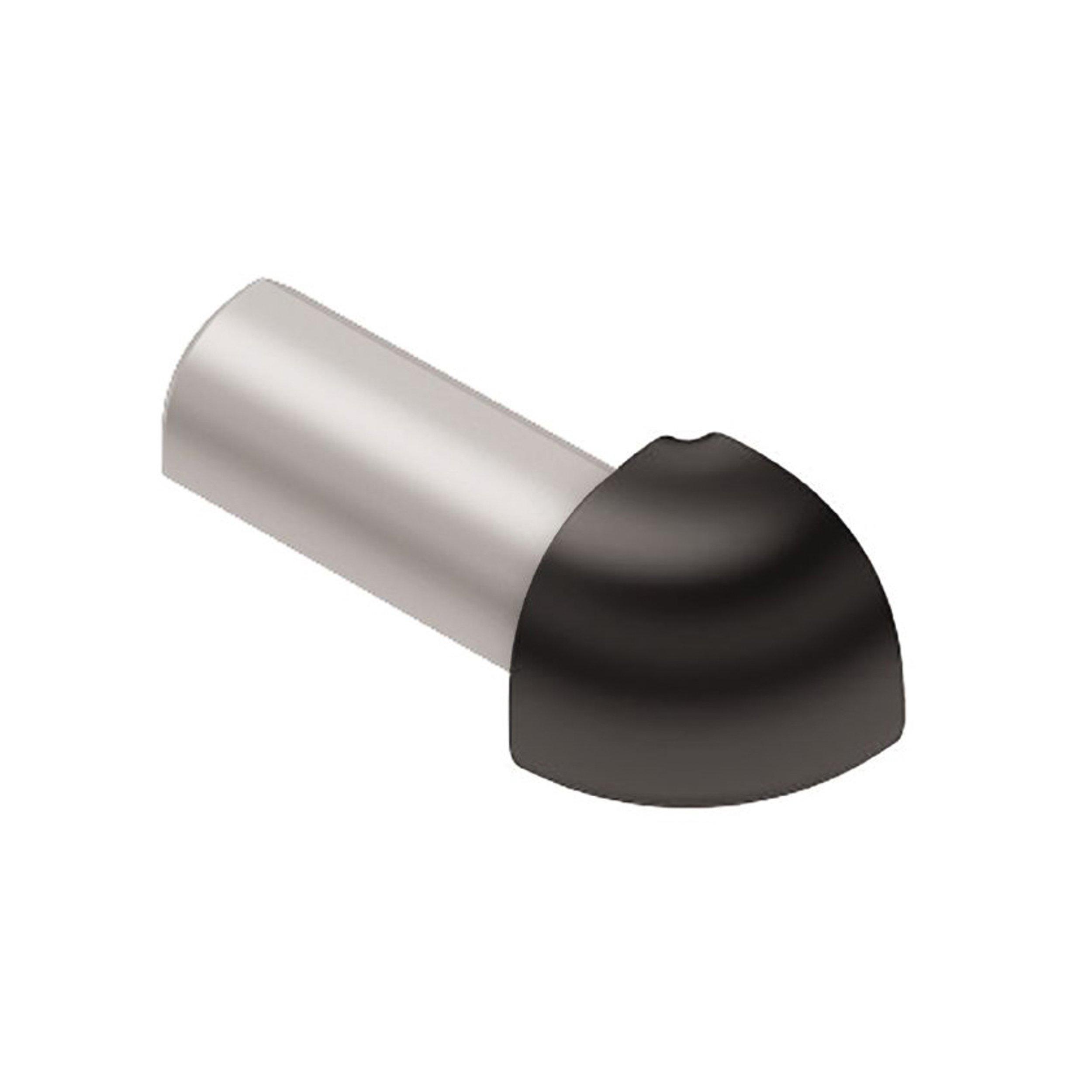 Schluter Rondec Outside Corner 1/4in. Aluminum Black