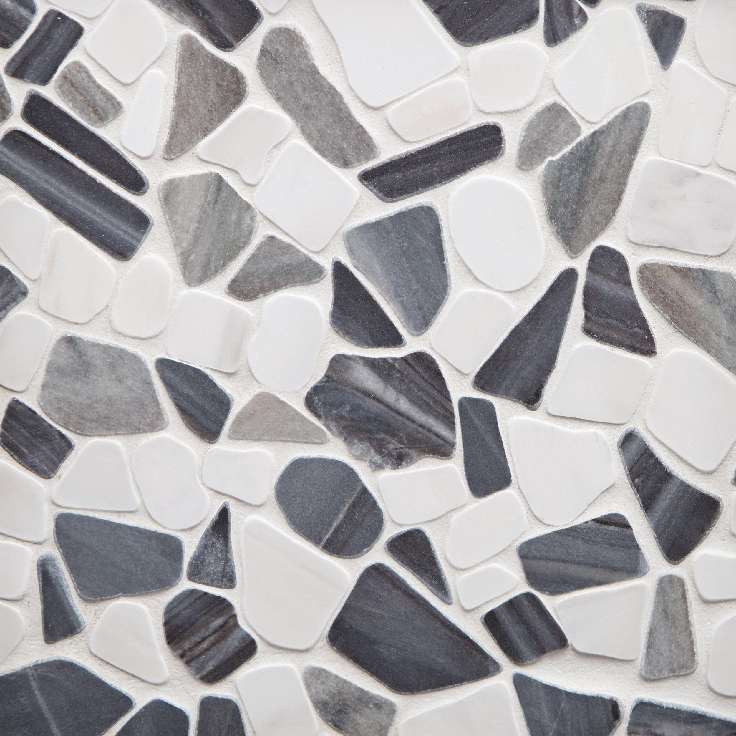 Pebblino Mosaici | Paradiso Dolomite Honed Pebble Mosaic, 12 x 12 ...