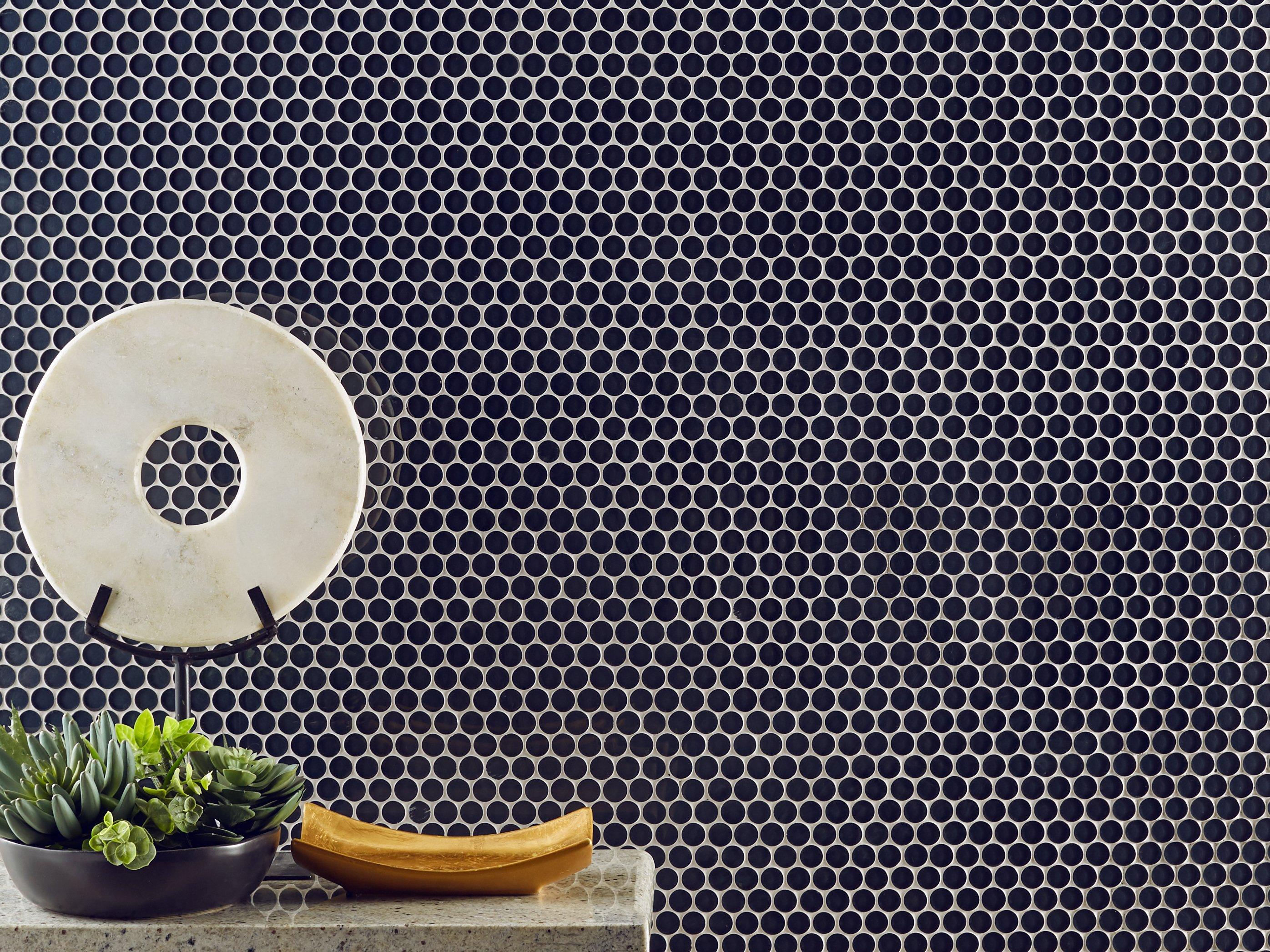 Newbury Glass Penny Mosaic