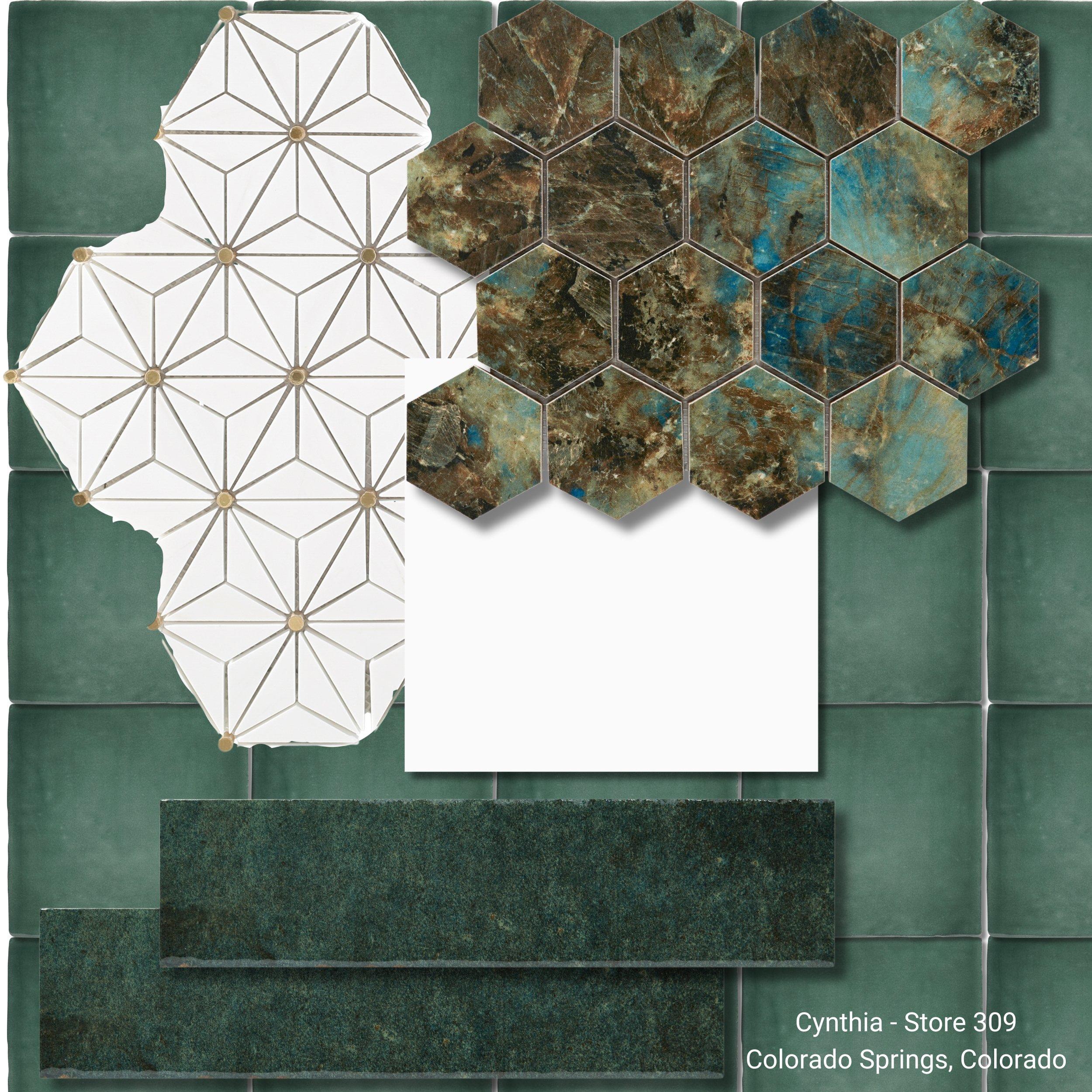 Nova Dolomite Brass Polished Marble Mosaic