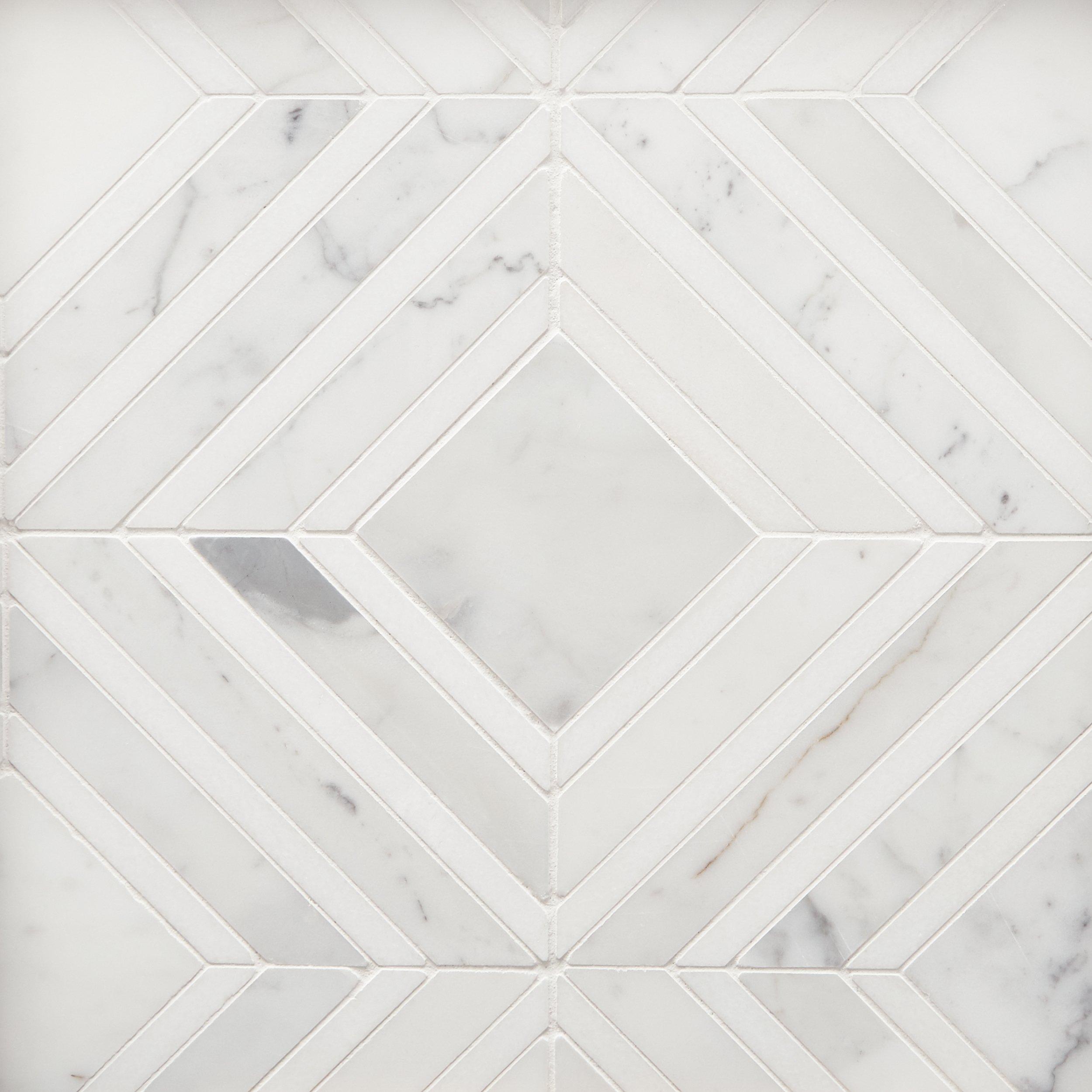 Spectra Calacatta Thassos Polished Marble Mosaic