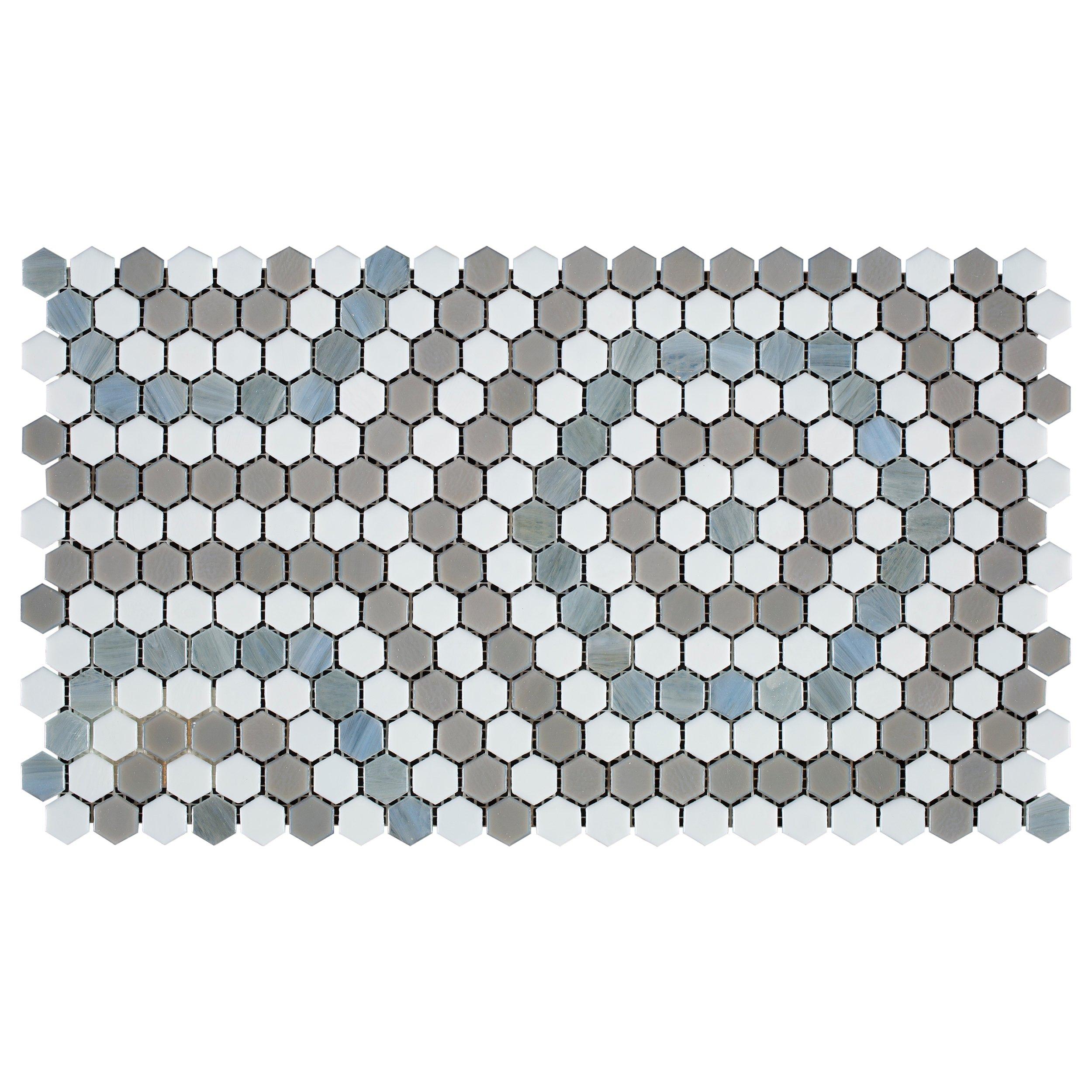 Cannes Hexagon Hot Glass Mosaic
