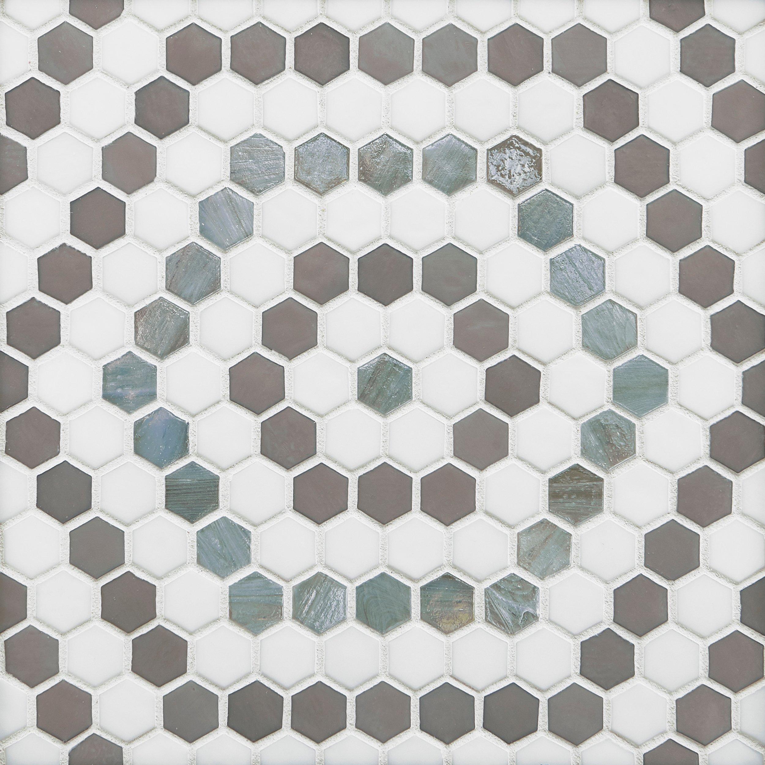Cannes Hexagon Hot Glass Mosaic