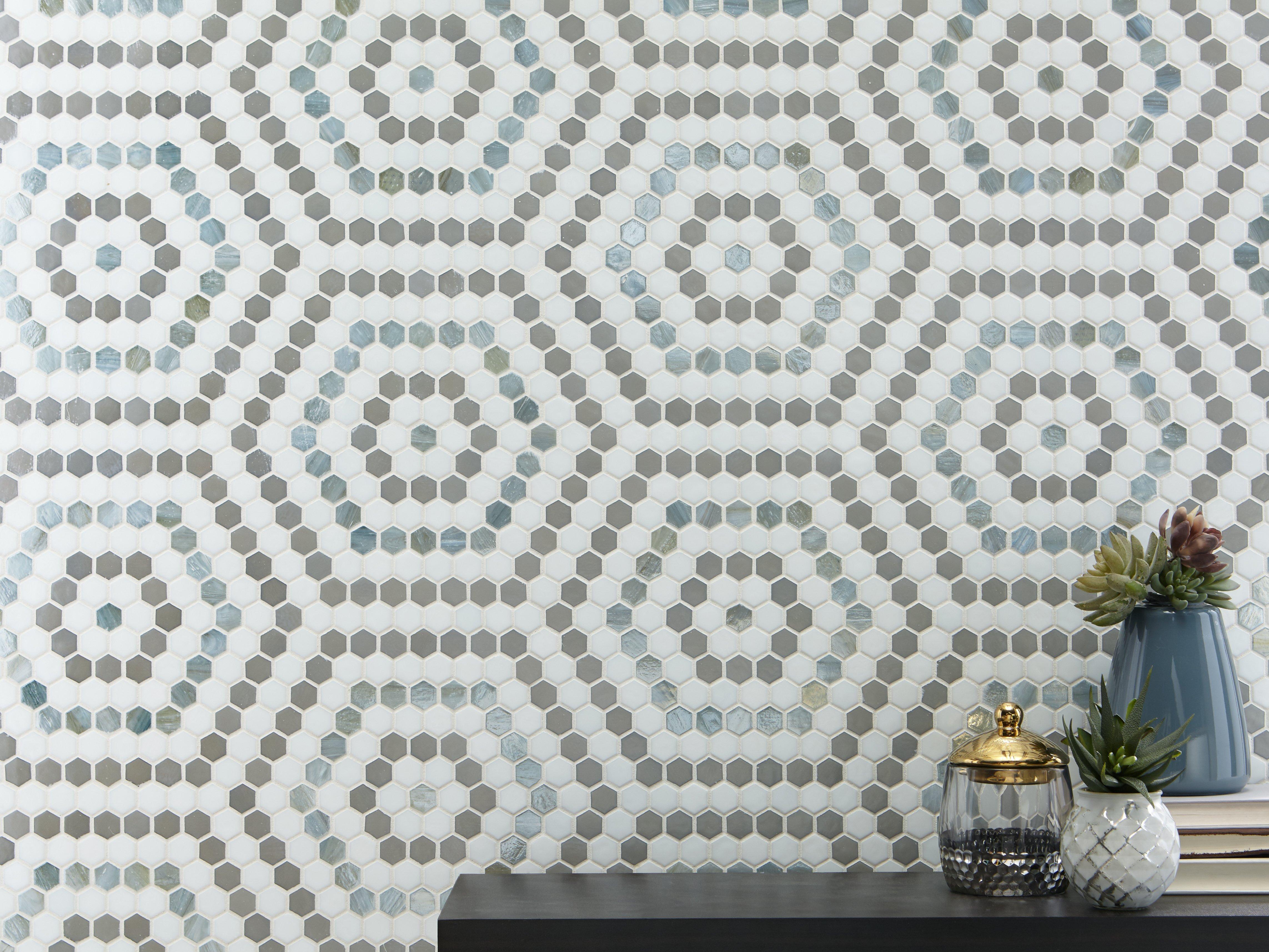 Cannes Hexagon Hot Glass Mosaic