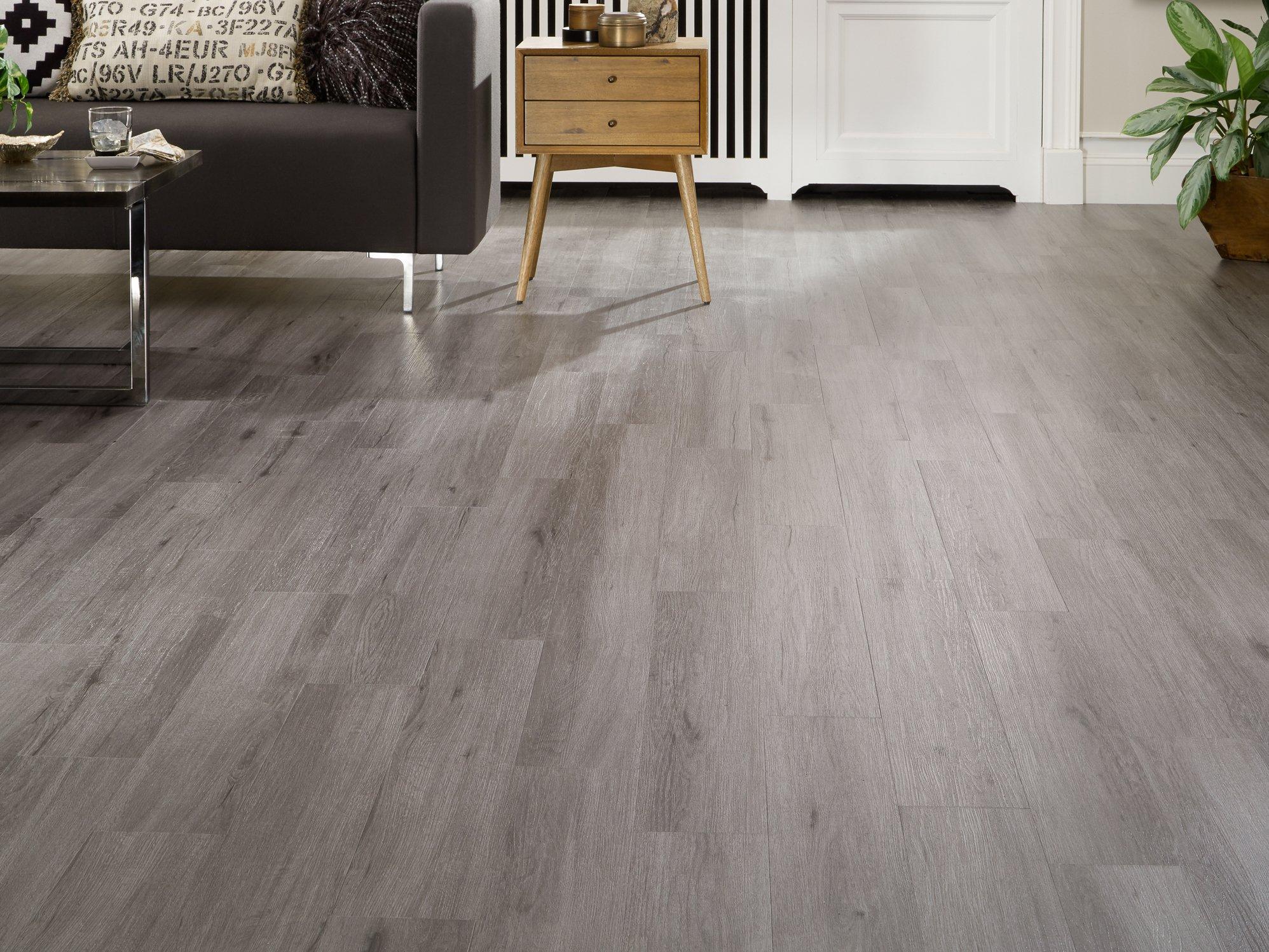 Universal Rigid Click LVT Flooring Glazed Ash