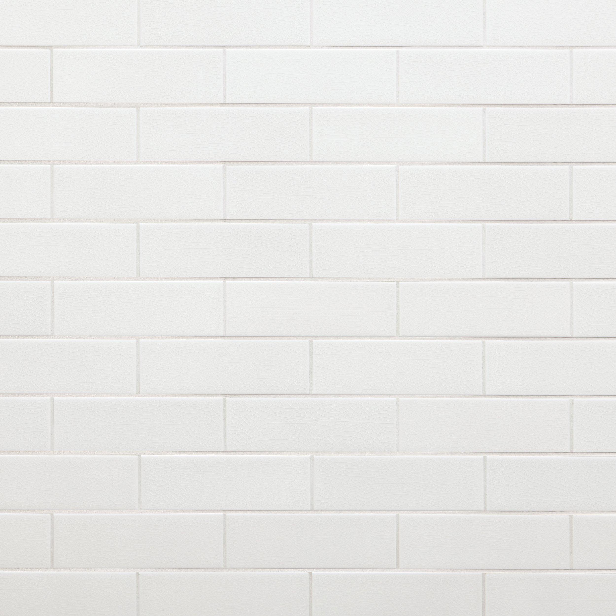 Brick Misty 3 X 6 Polished Porcelain Mosaic 12 X 12 100840040 Floor And Decor