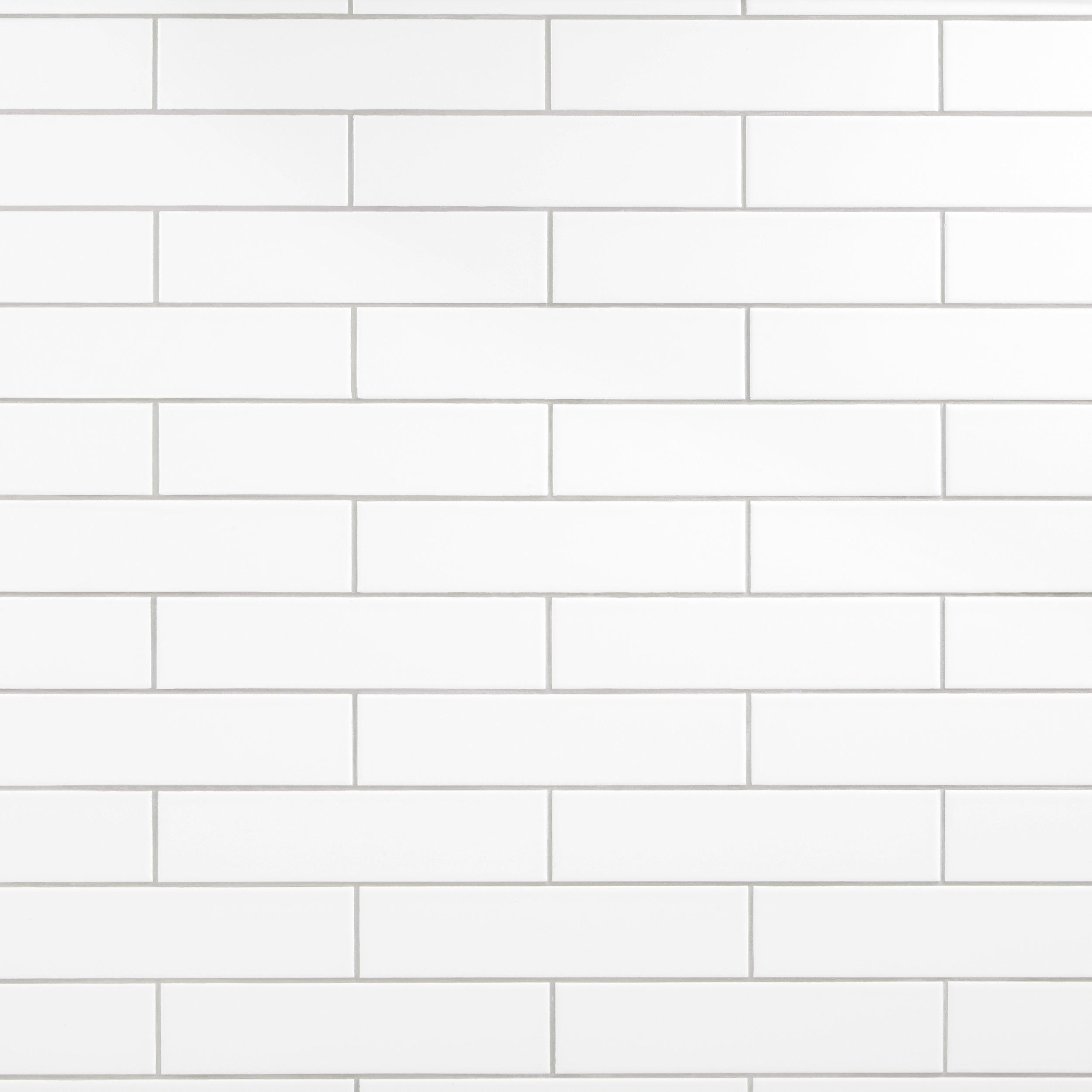 Bright White Ice Ceramic Wall Tile 4 X 10 Floor And Decor
