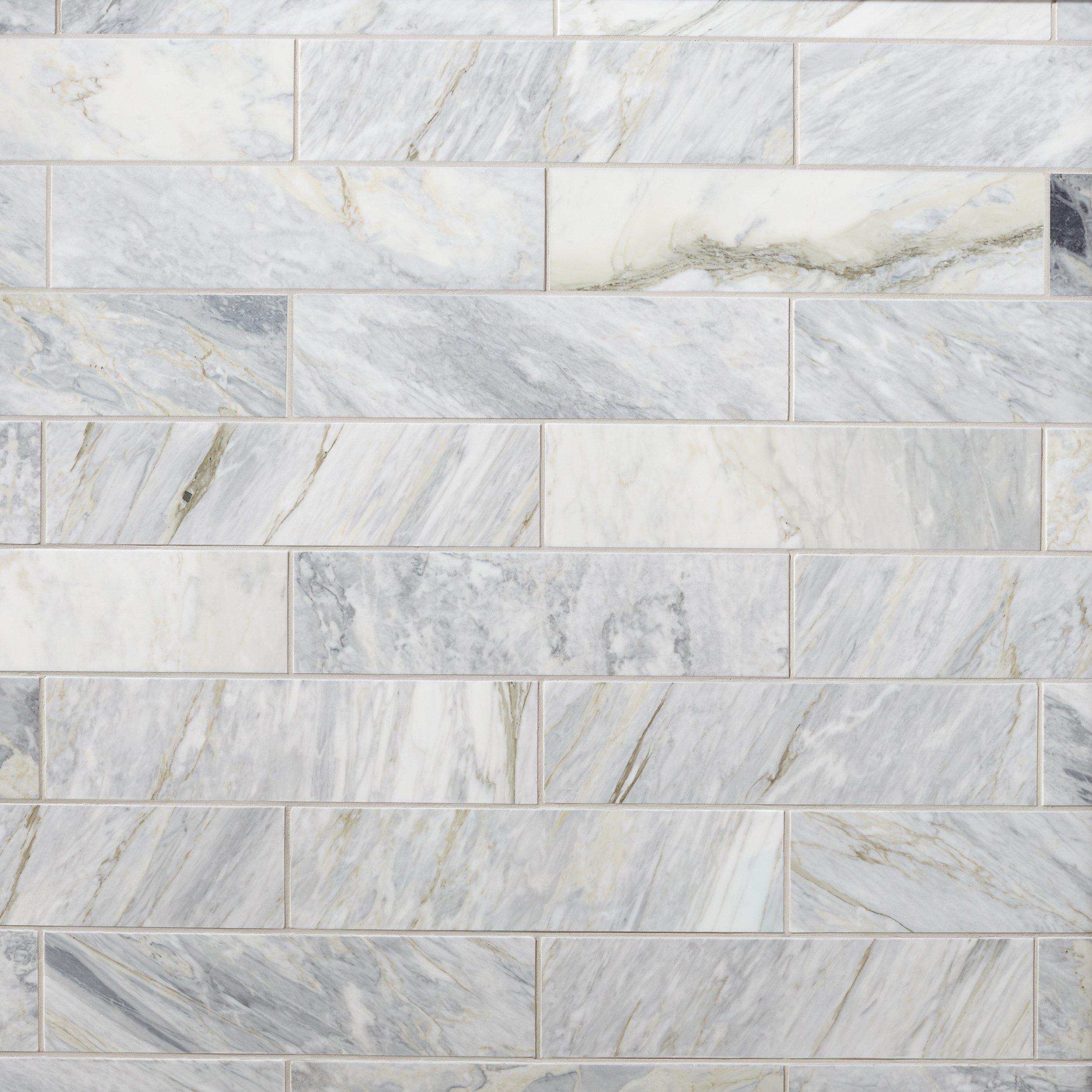 Calacatta Bluette Polished Marble Tile