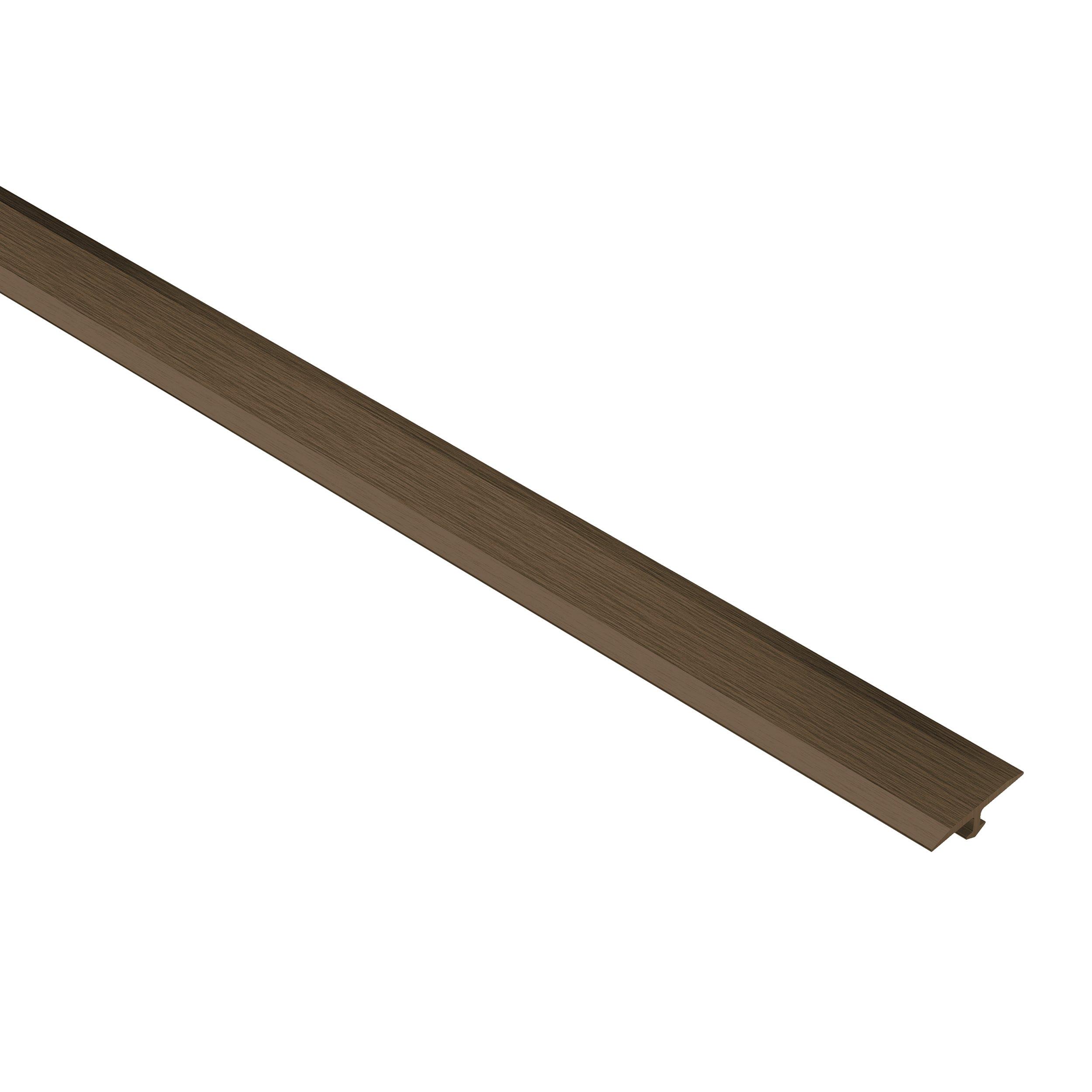 Schluter Vinpro-T 17/32in. Wide Transition Aluminum Brushed Bronze