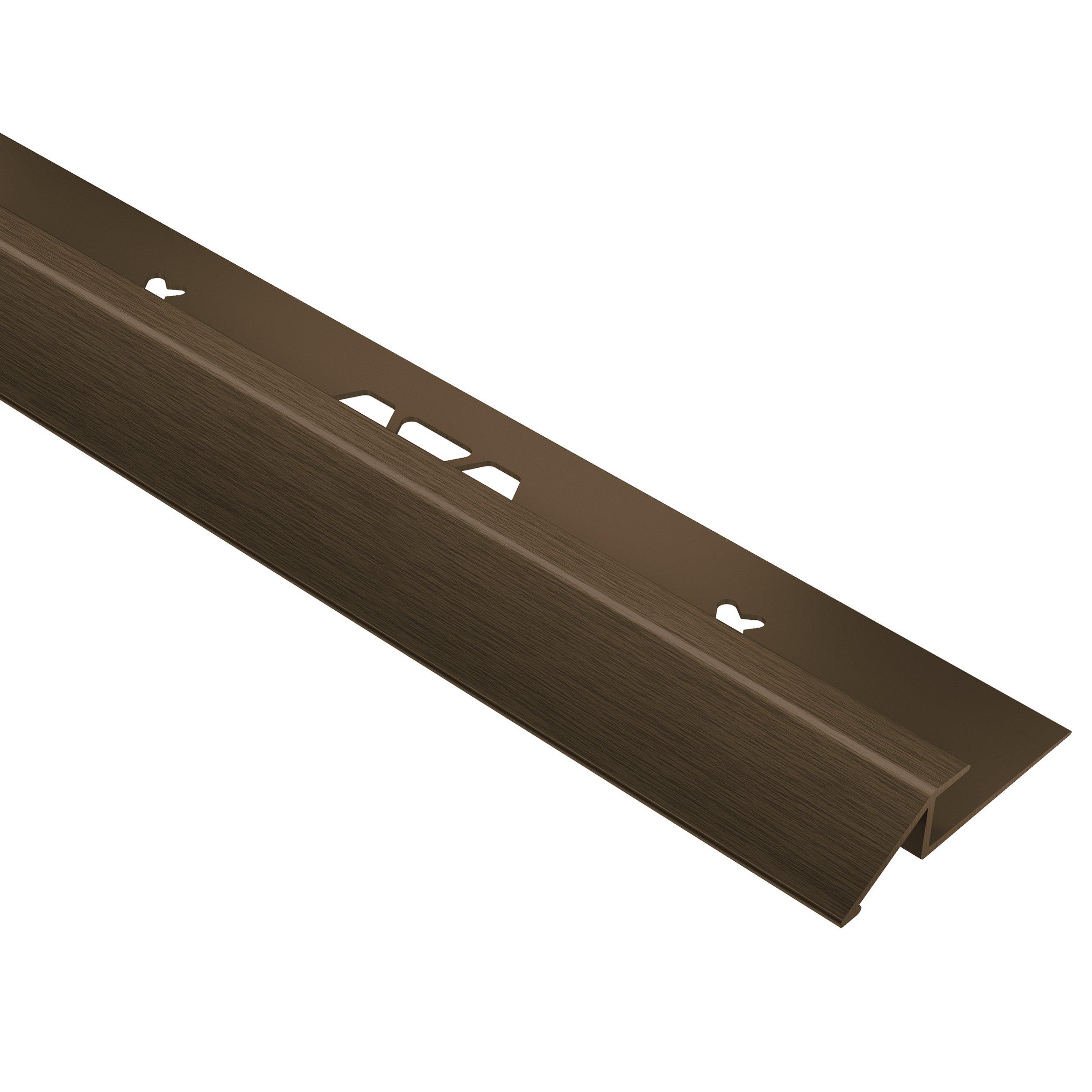 Schluter Vinpro-U Reducer 1/8in. Aluminum Brushed Bronze