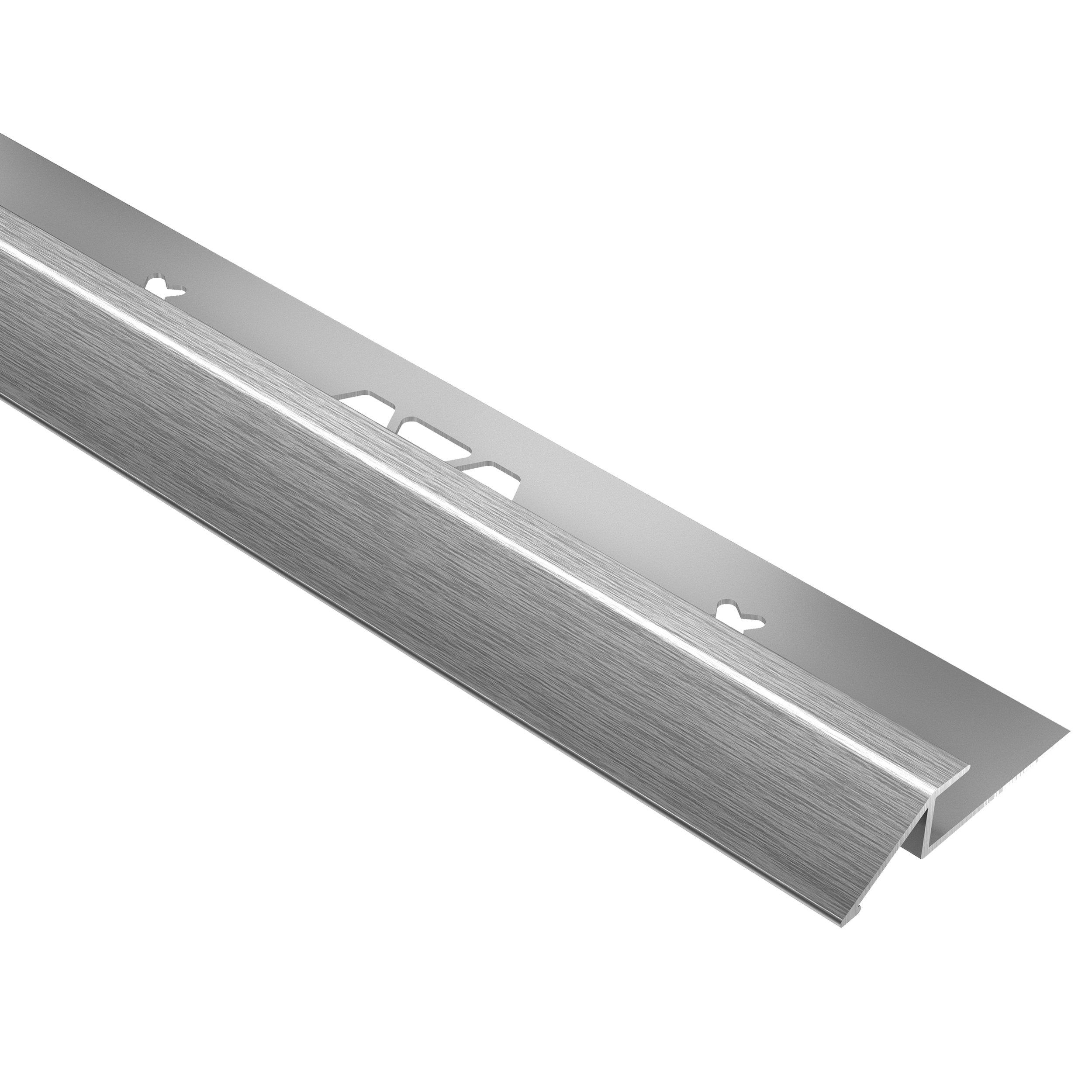 Schluter Vinpro-U Reducer 5/32in. Aluminum Brushed Chrome