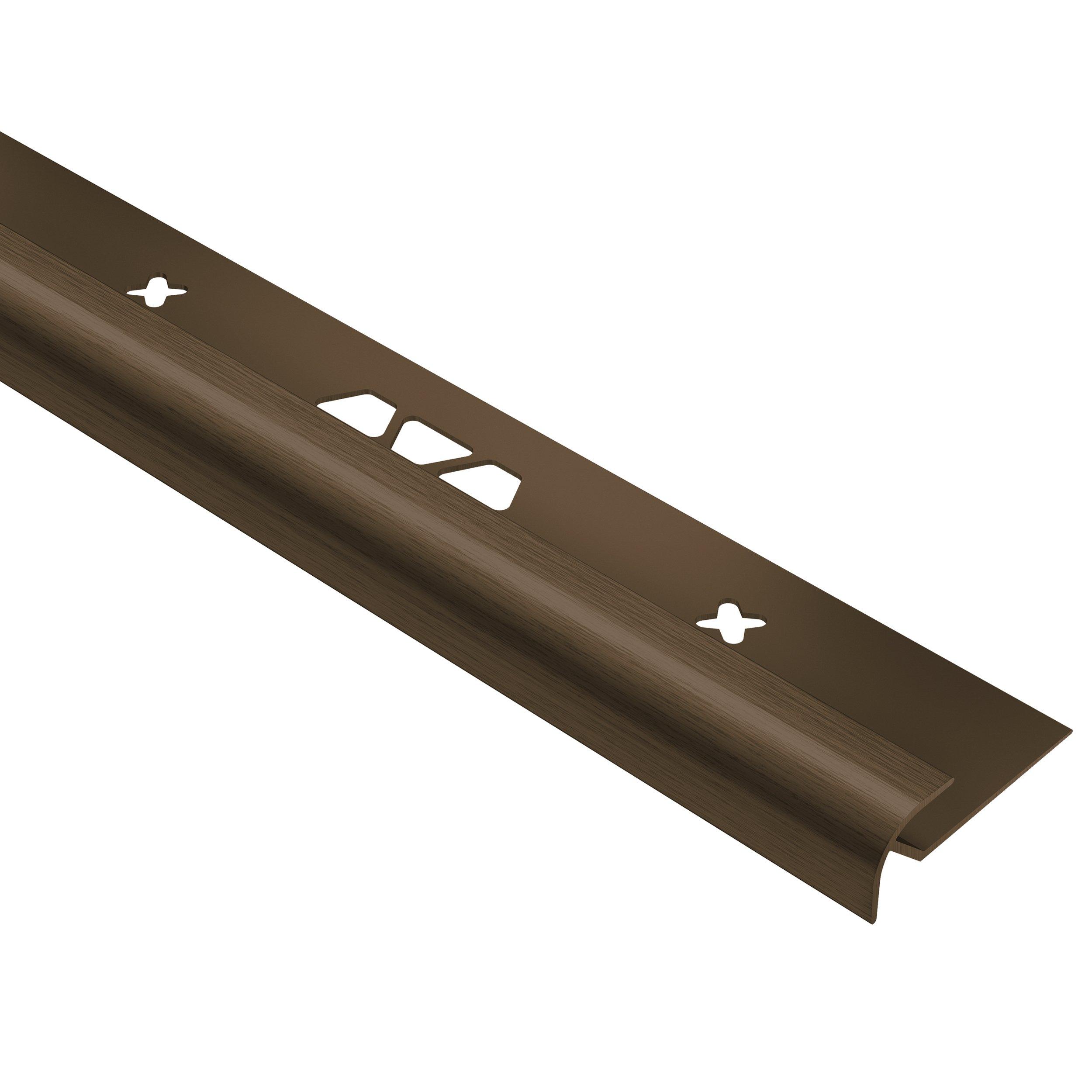 Schluter Vinpro-RO Bullnose 1/8in. Aluminum Brushed Bronze