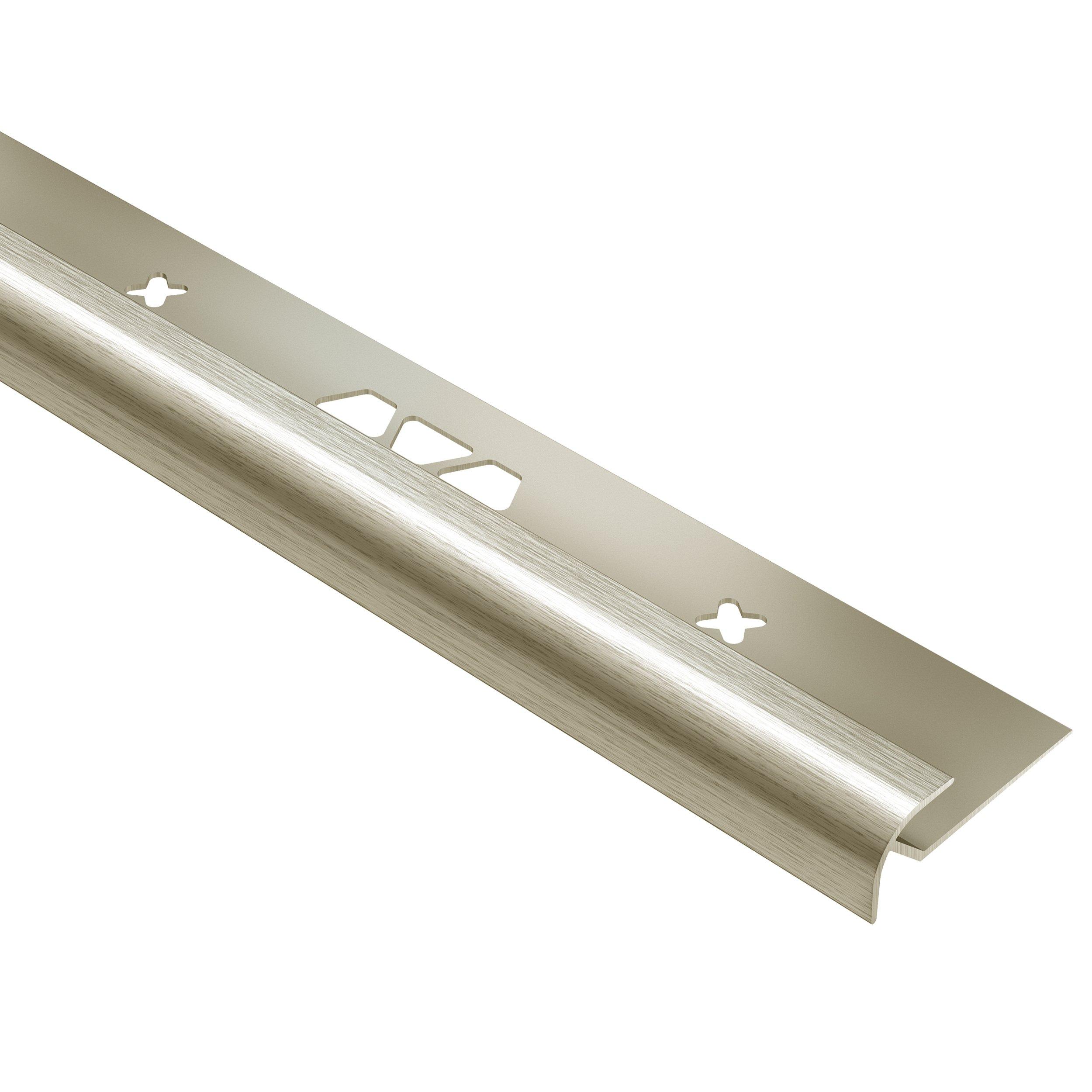 Schluter Vinpro-RO Bullnose 5/32in. Aluminum Brushed Nickel